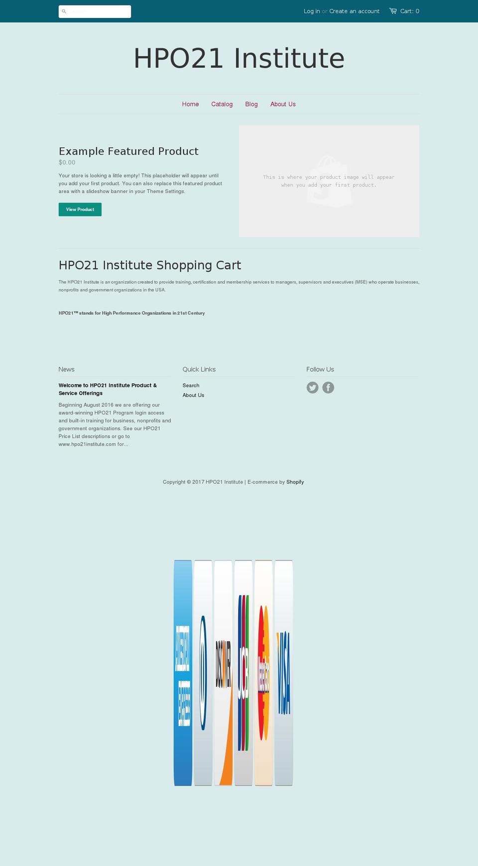 hpo21-institute.myshopify.com shopify website screenshot