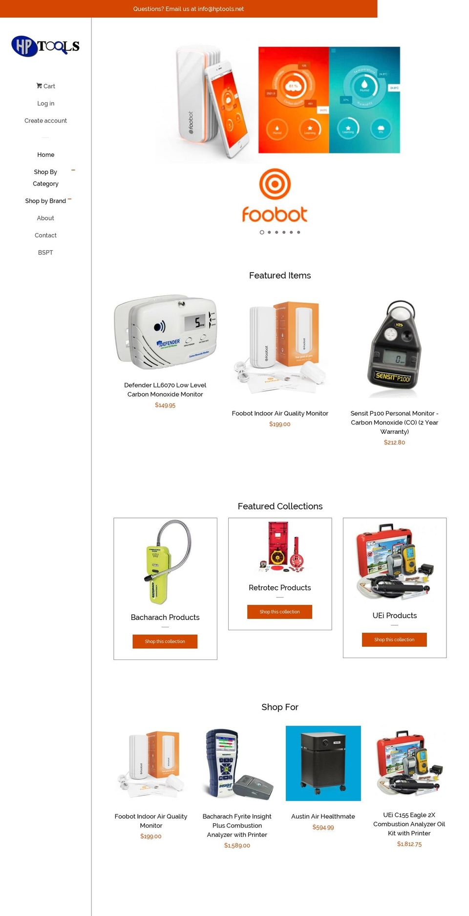 hptools.net shopify website screenshot