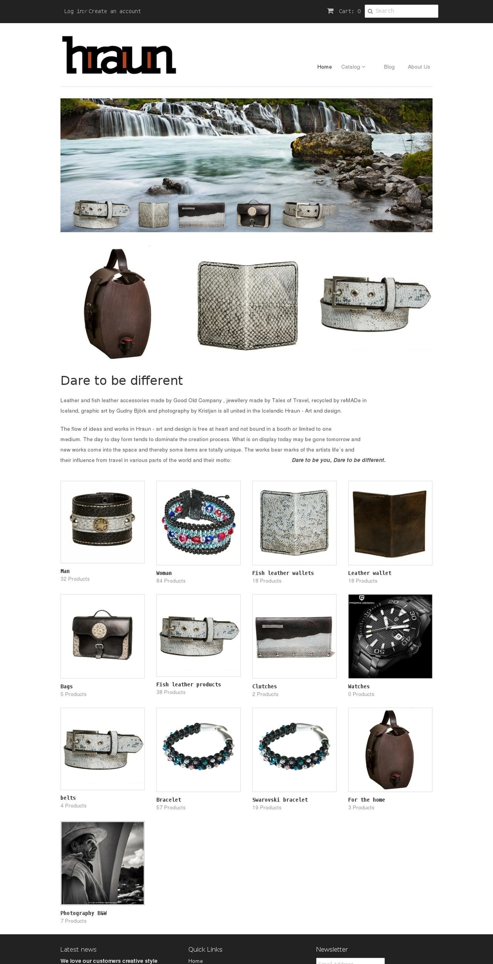 hraundesign.com — Shopify storefront screenshot