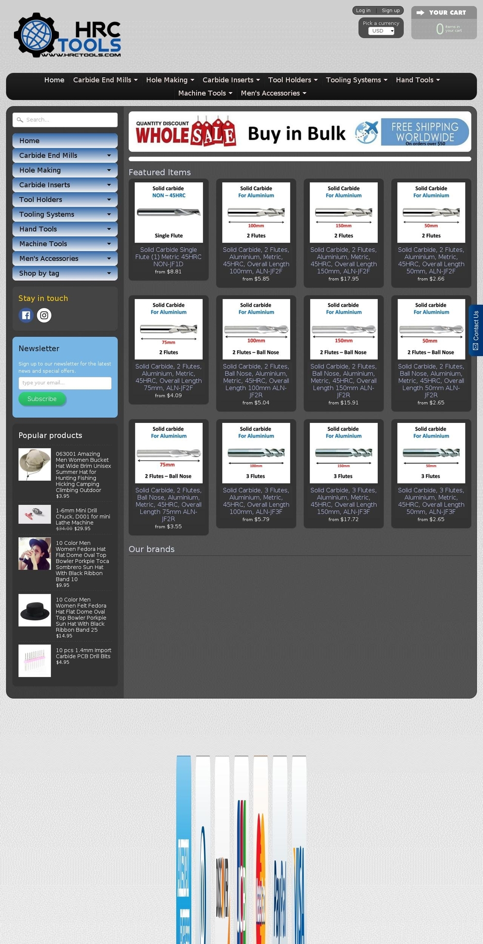hrctools.com shopify website screenshot