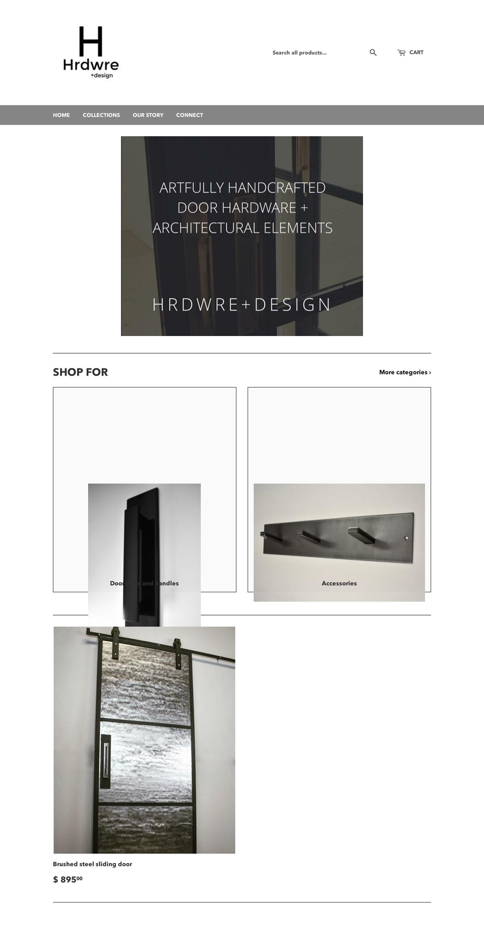 hrdwre.com — Shopify storefront screenshot