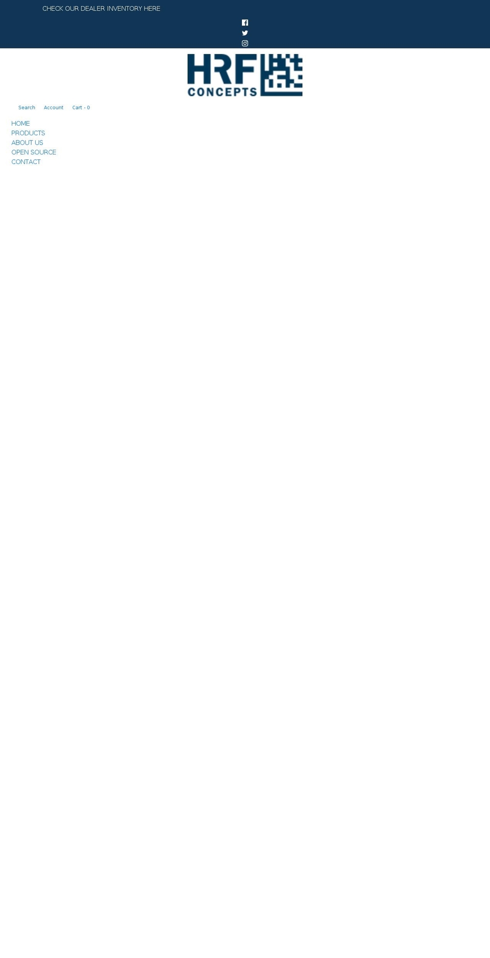 hrfconcepts.com shopify website screenshot