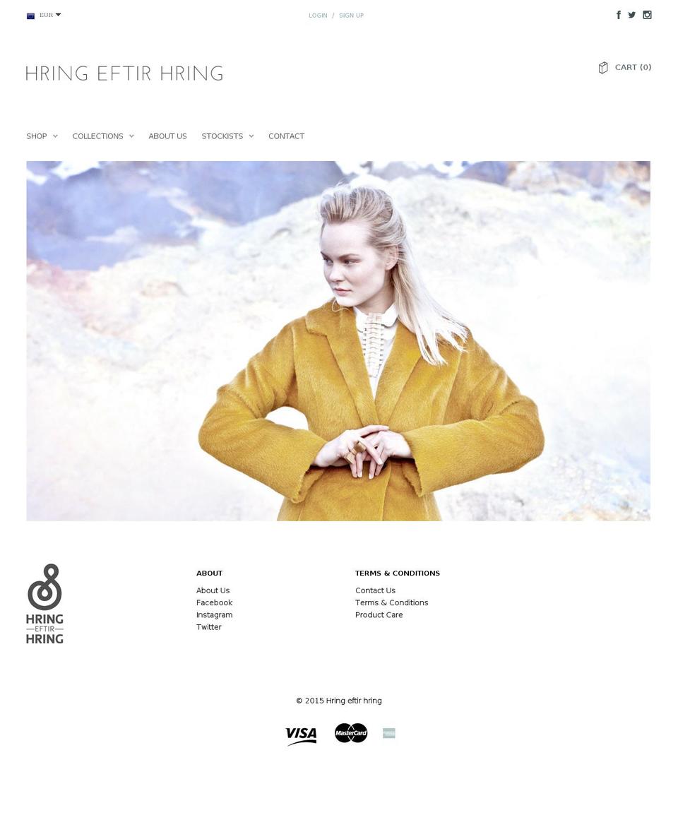 Avenue Shopify theme site example hring.is
