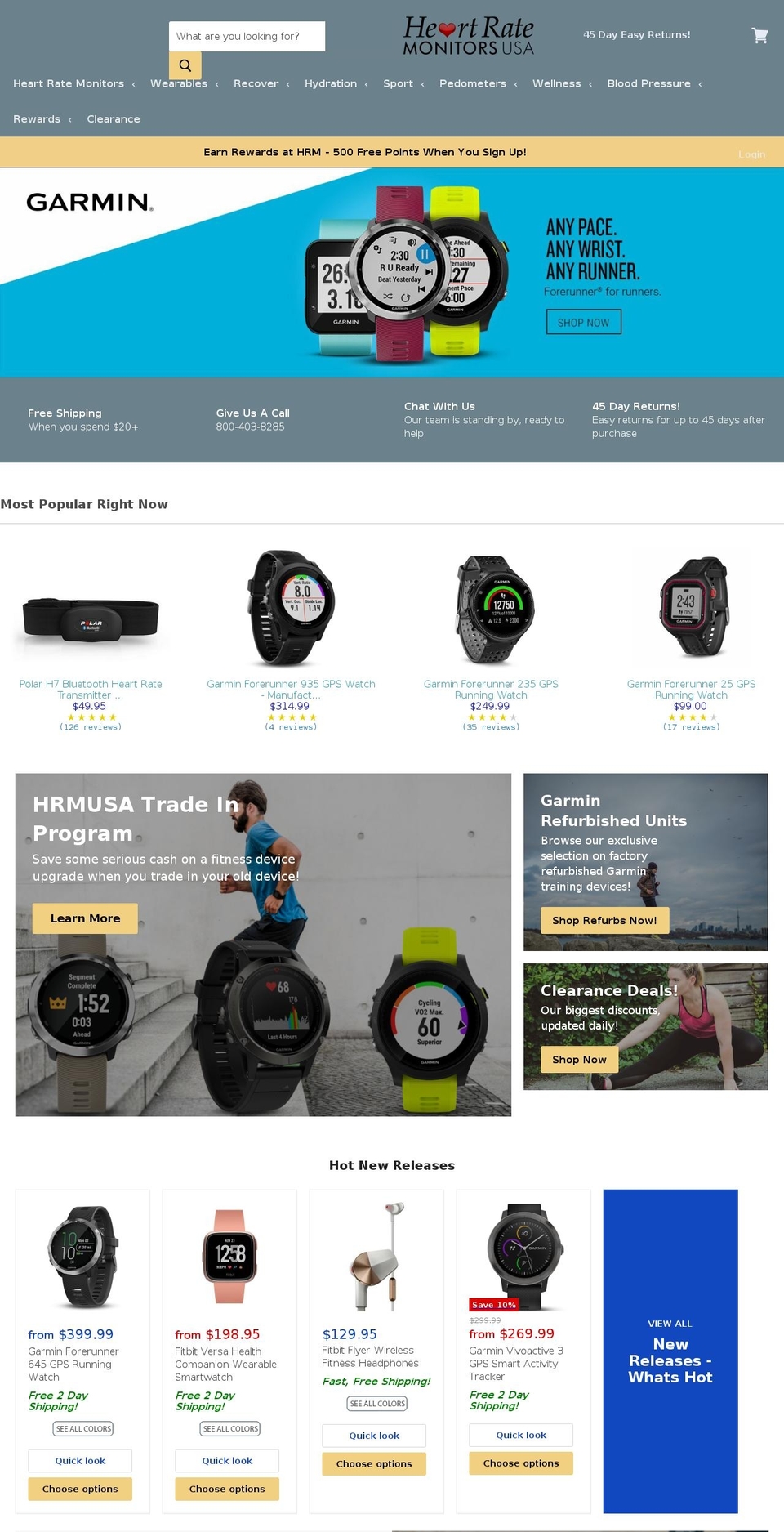 hrmfitness.com — Shopify storefront screenshot