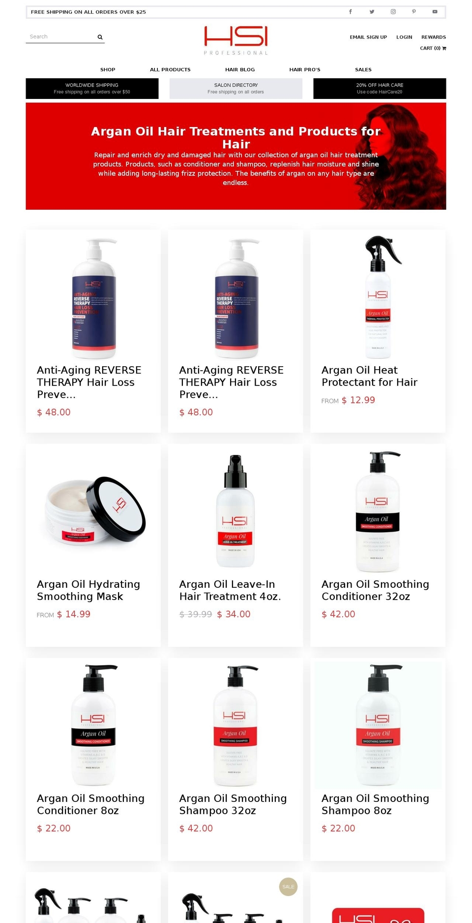 new final Shopify theme site example hsioil.com