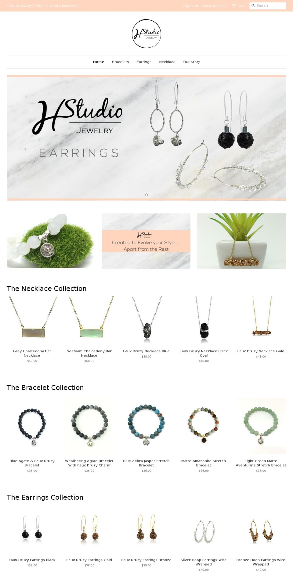 hstudiojewelry.com — Shopify storefront screenshot