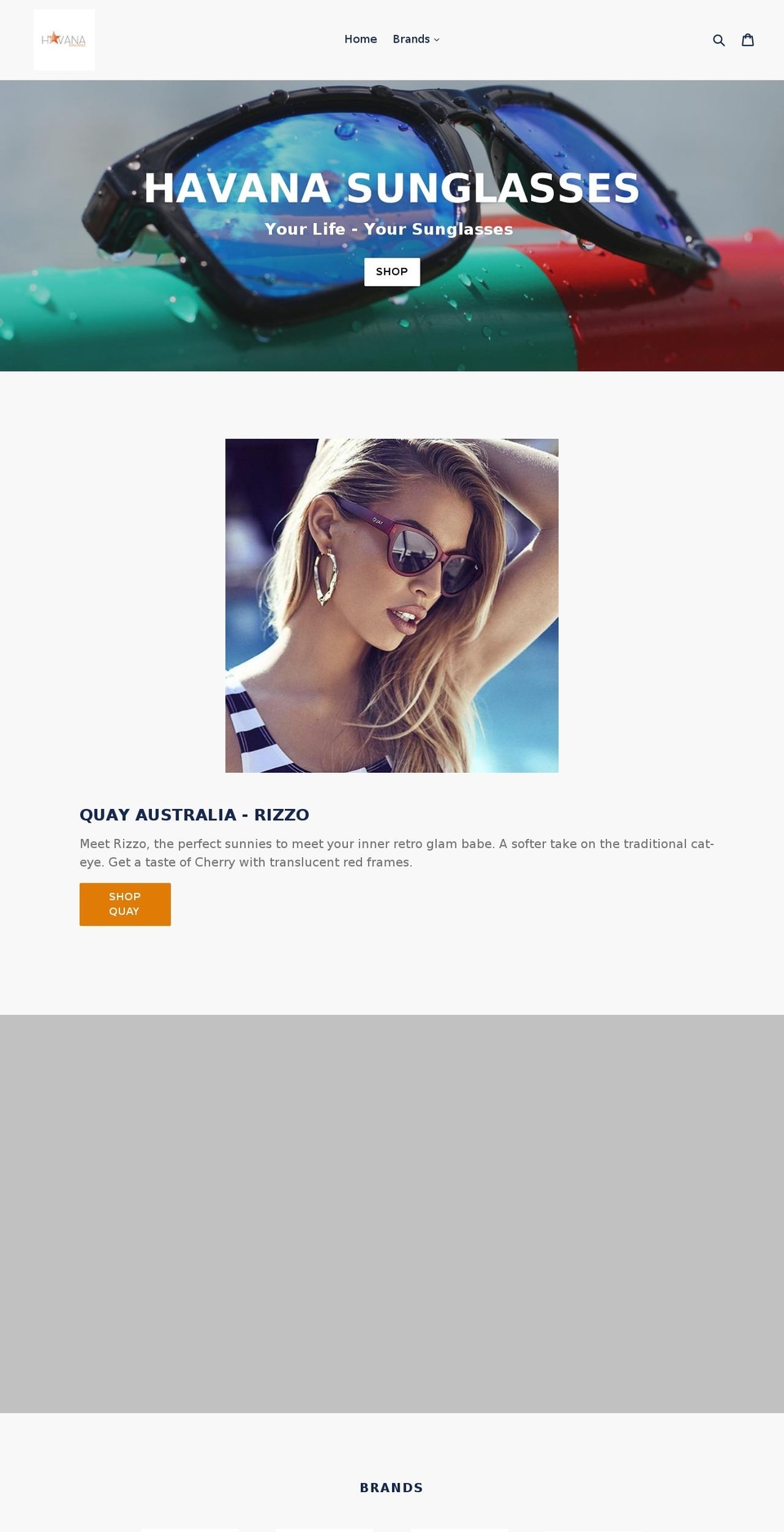 hsunglasses.com.au shopify website screenshot
