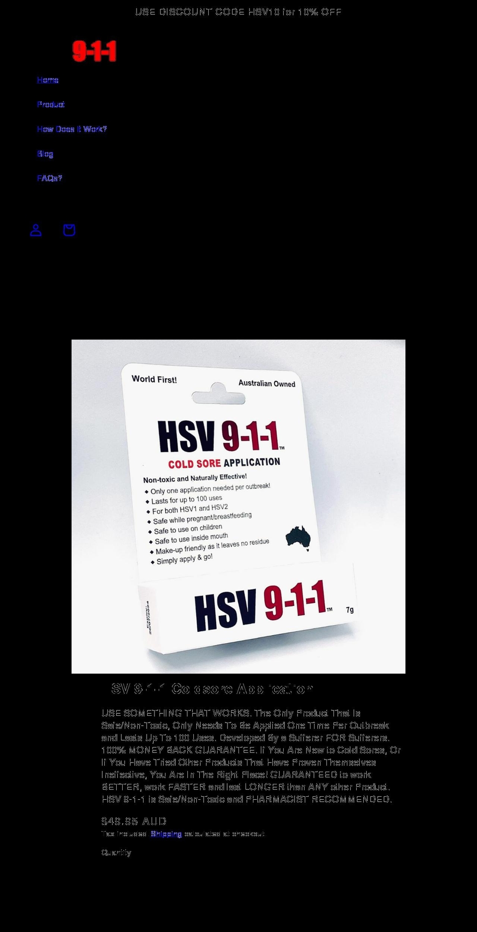 hsv911.com shopify website screenshot