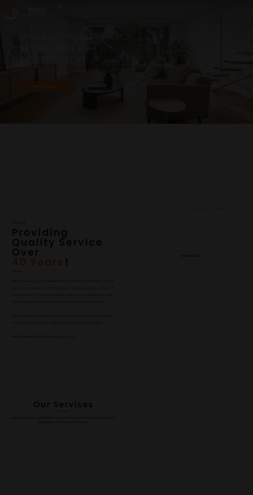 htflooringsolutions.com.au shopify website screenshot