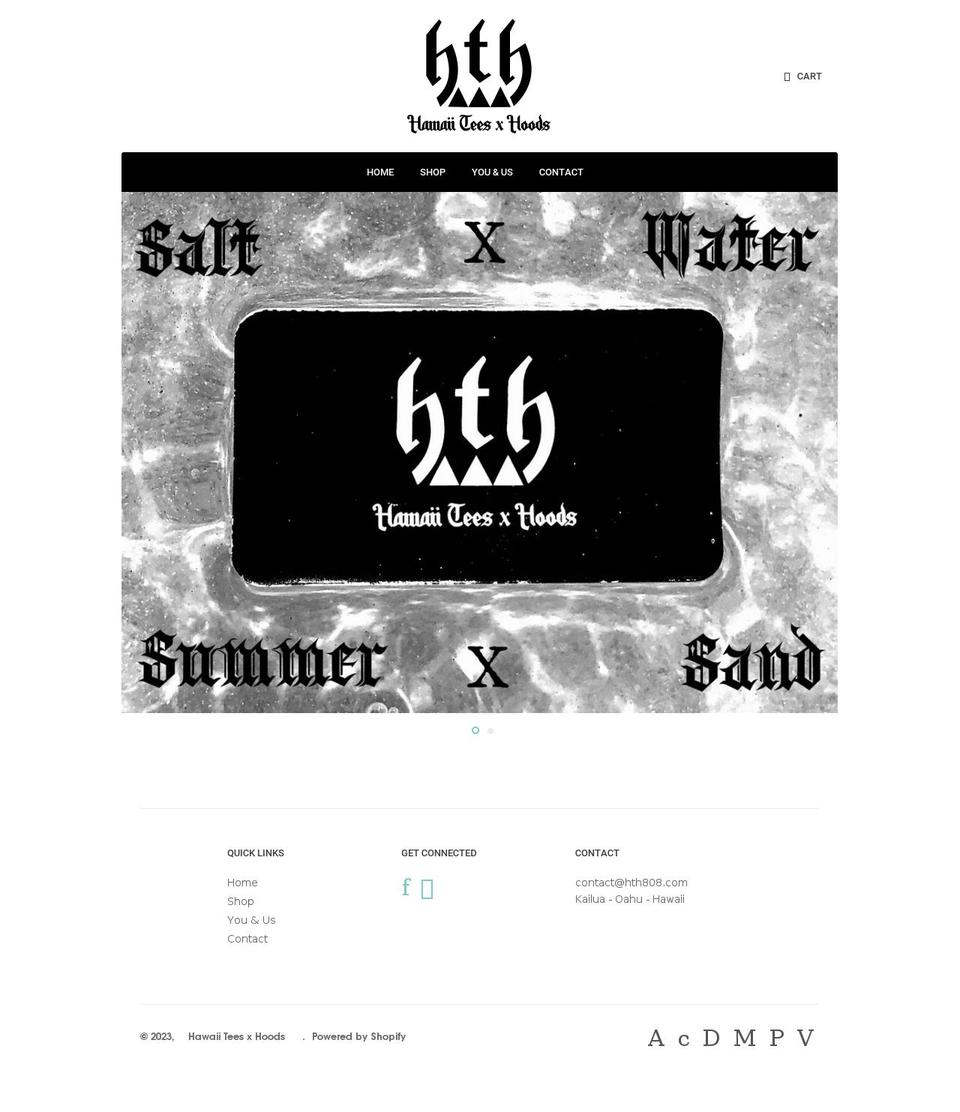 hth808.com shopify website screenshot