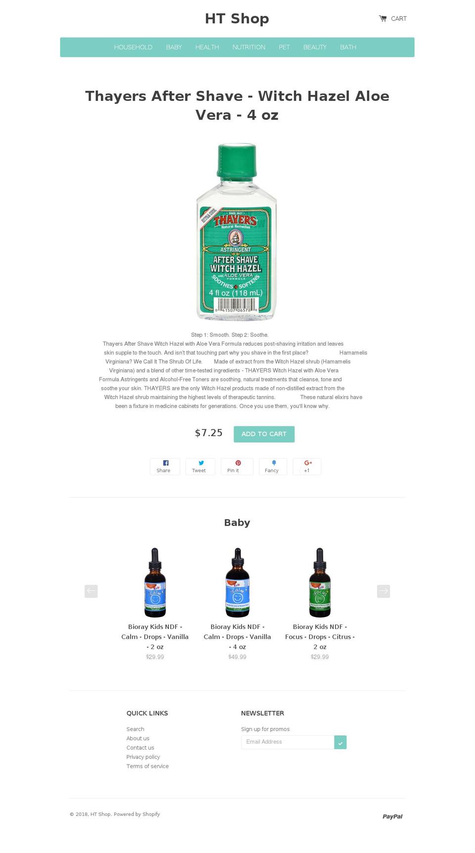 htstoreweb.com — Shopify storefront screenshot