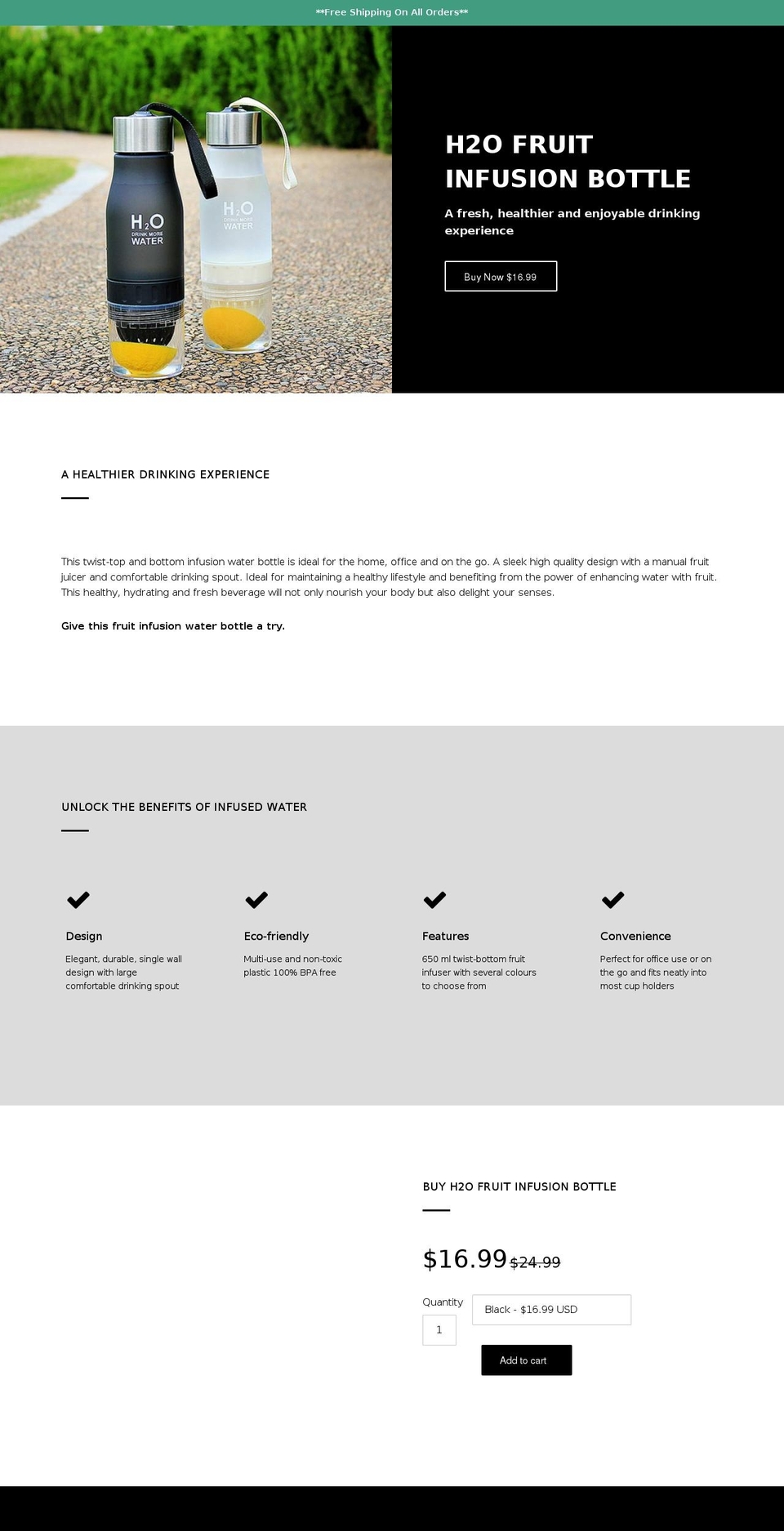 htwogo.com — Shopify storefront screenshot