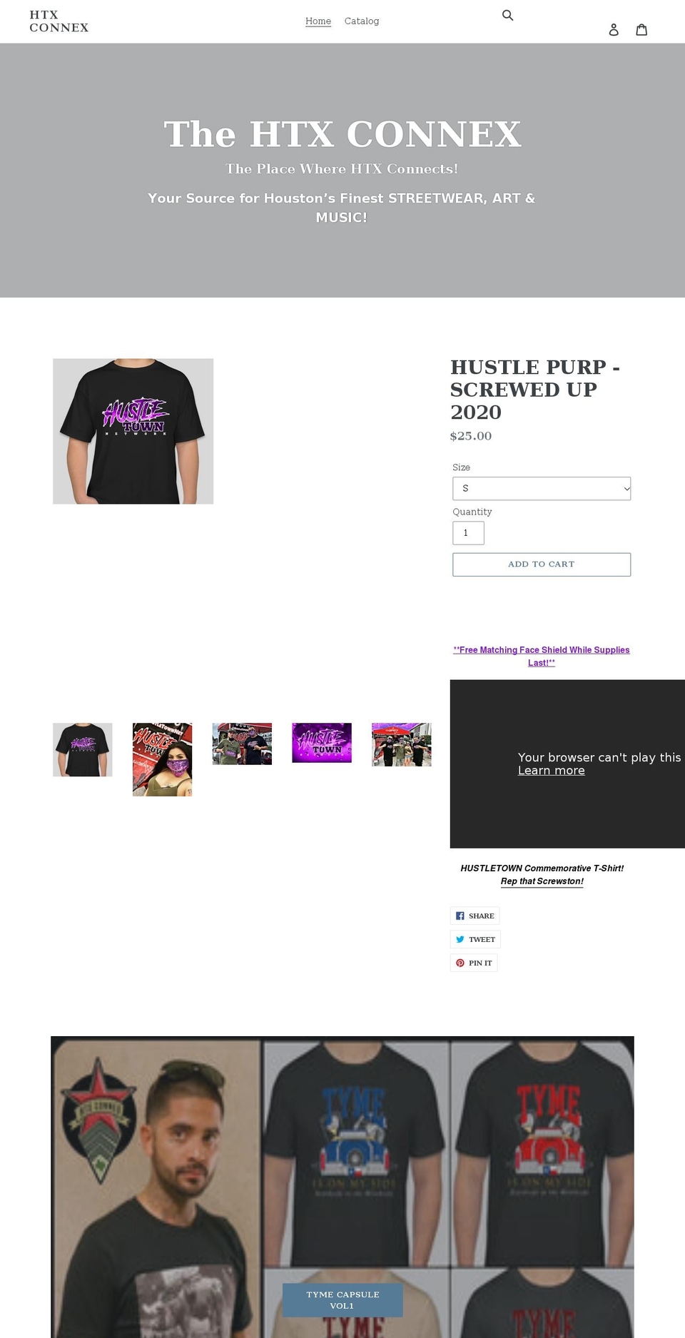 htxconnex.com shopify website screenshot
