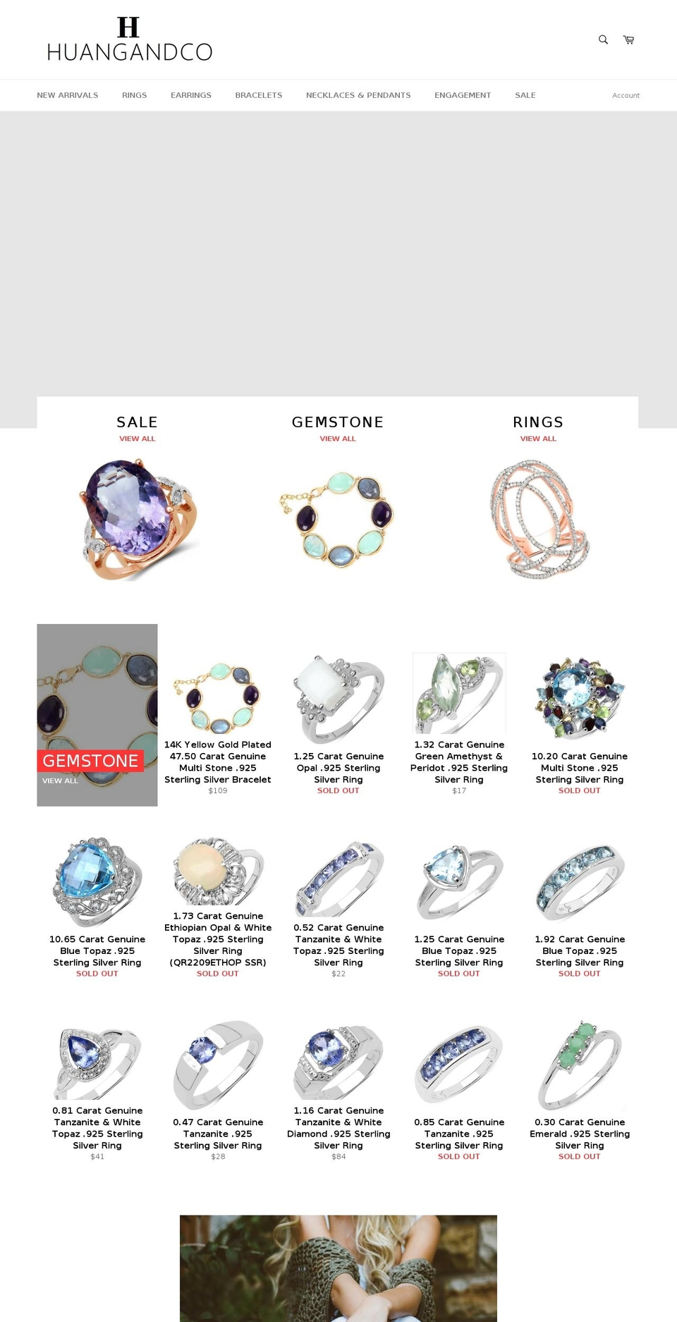 huangandco.com — Shopify storefront screenshot