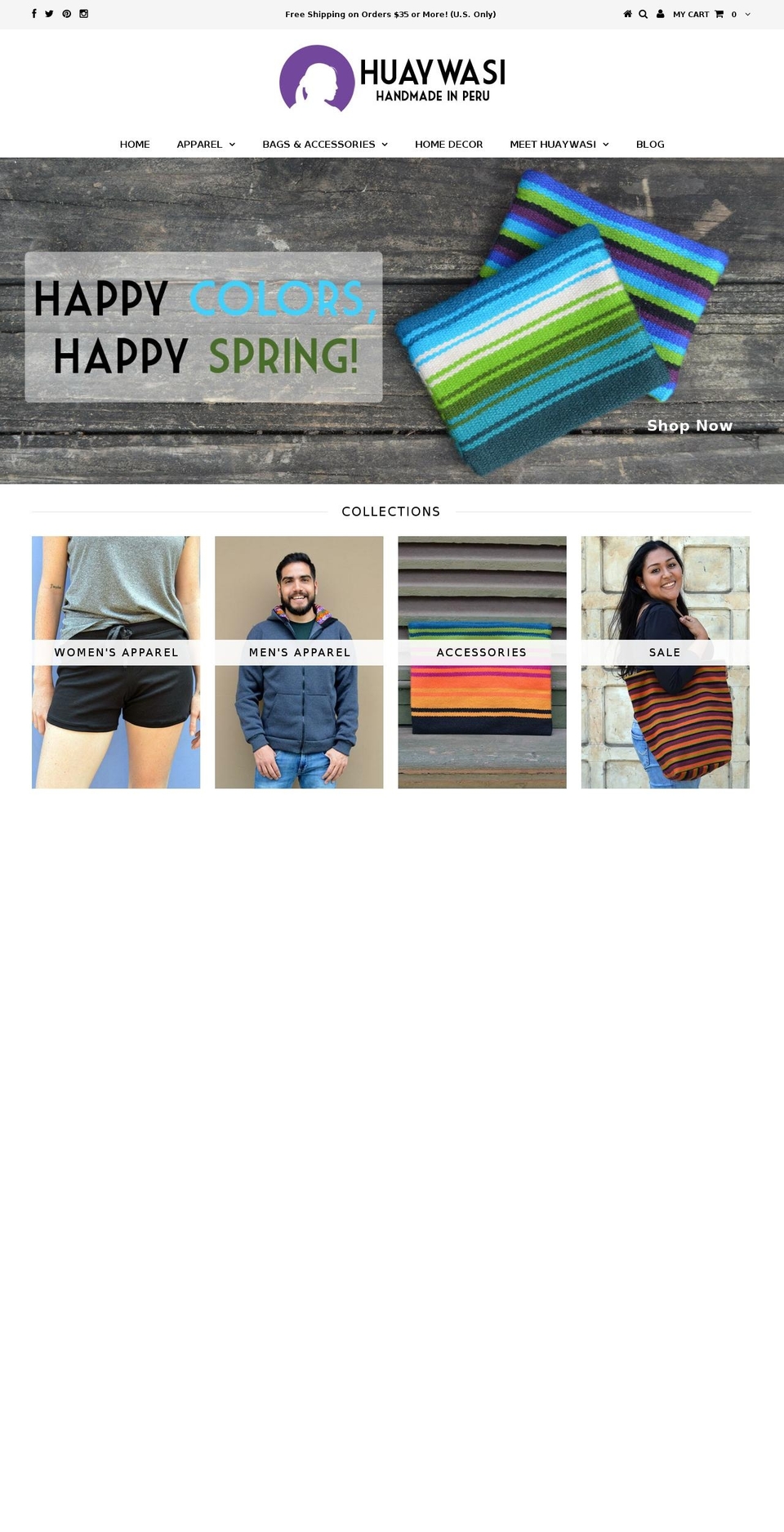 huaywasi.com shopify website screenshot