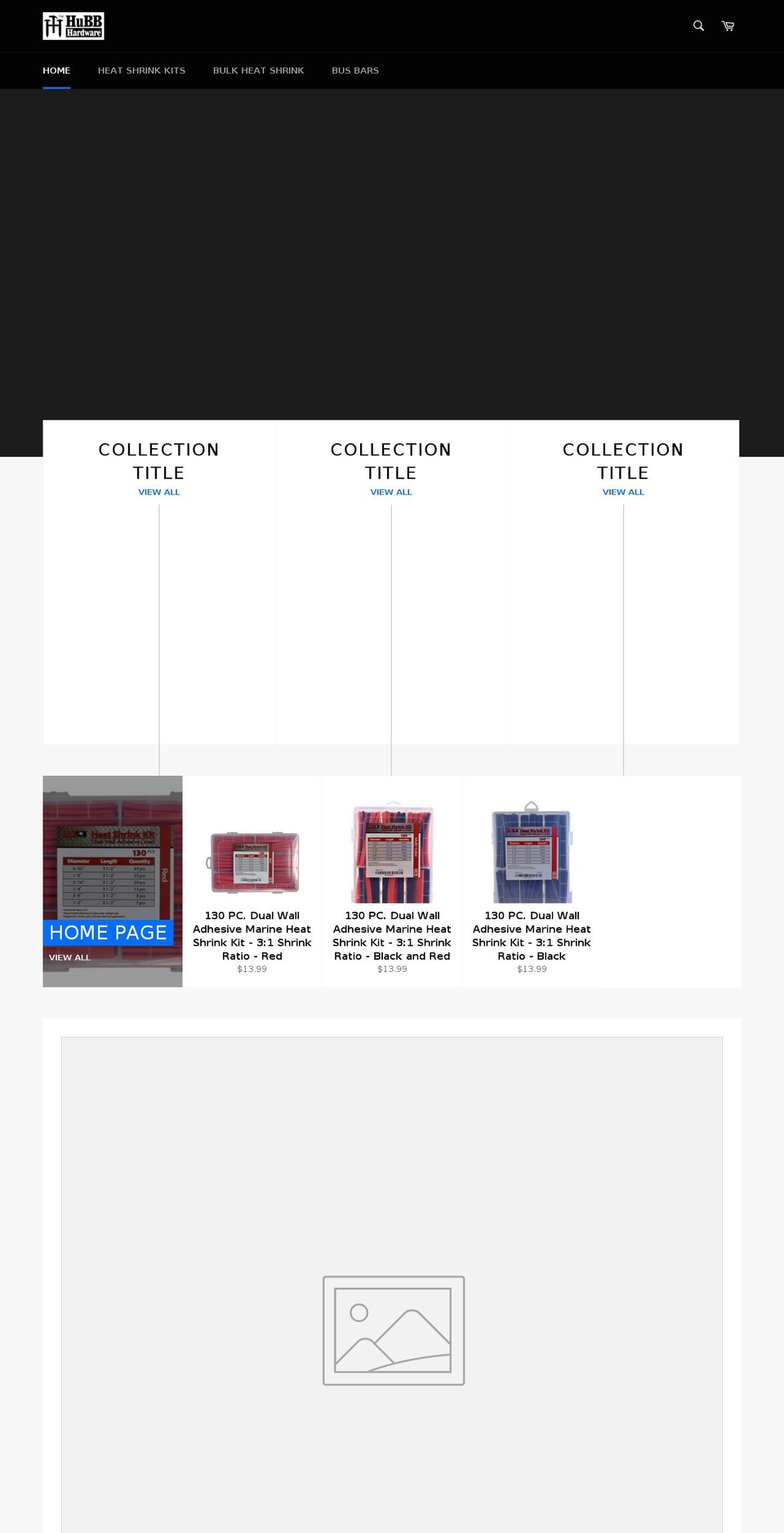 hubbhardware.com — Shopify storefront screenshot