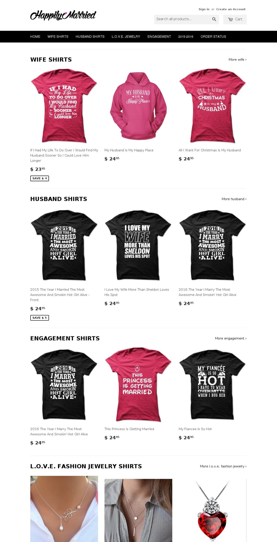 hubbyandwifey.com shopify website screenshot