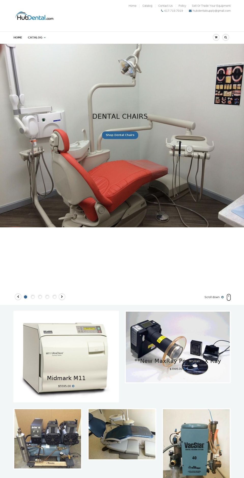 hubdental.com shopify website screenshot