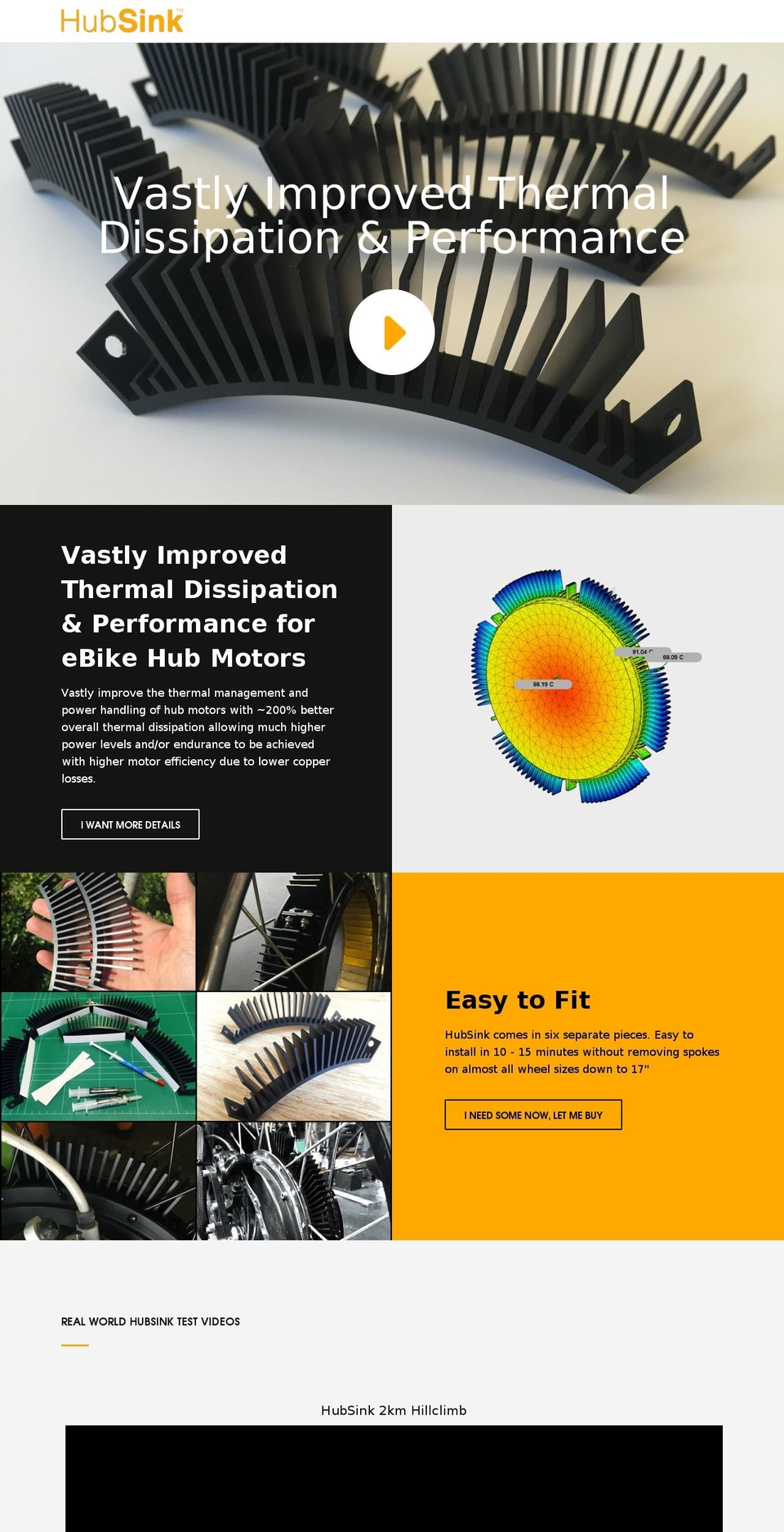 hubsink.com shopify website screenshot