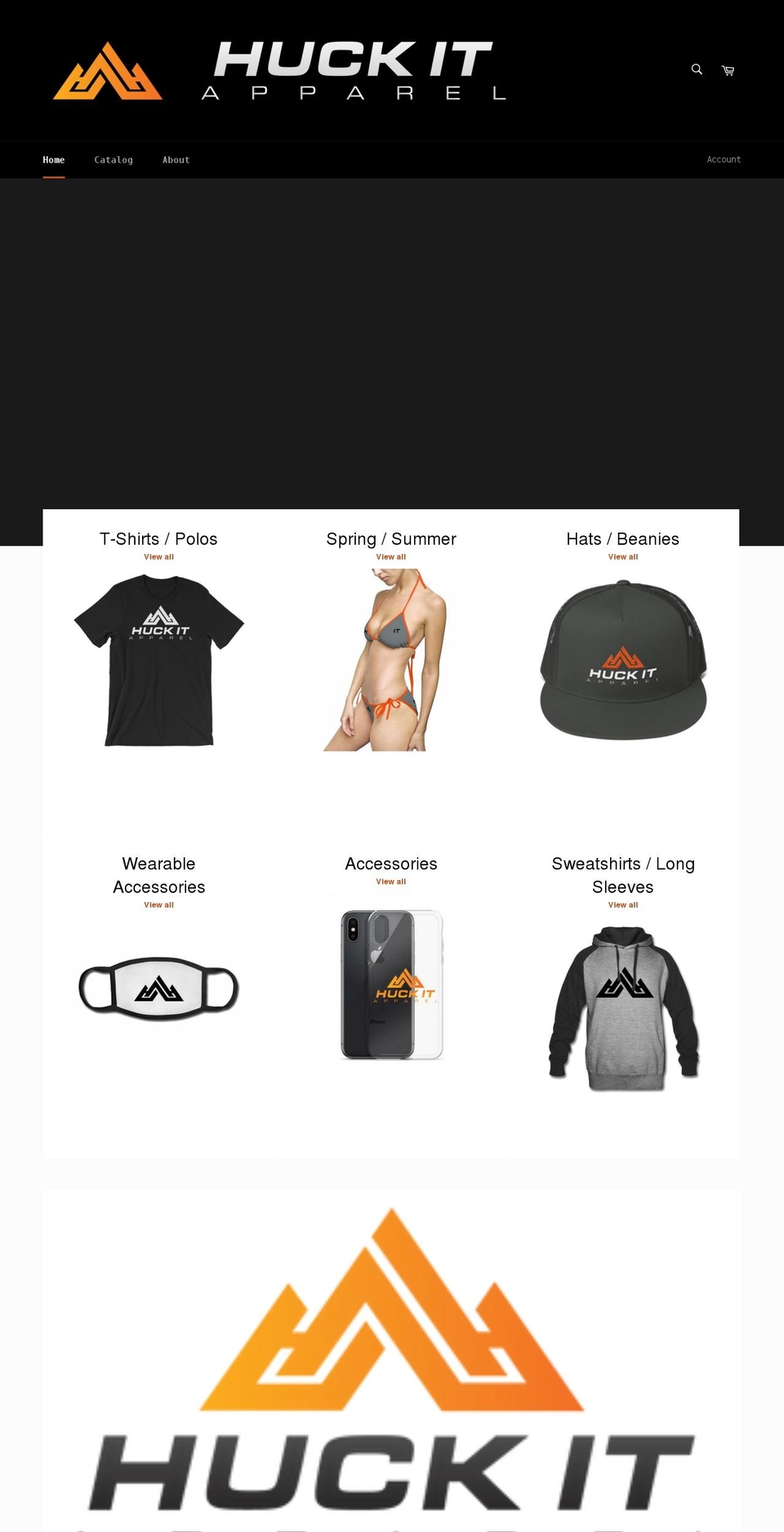 huckitapparel.com shopify website screenshot