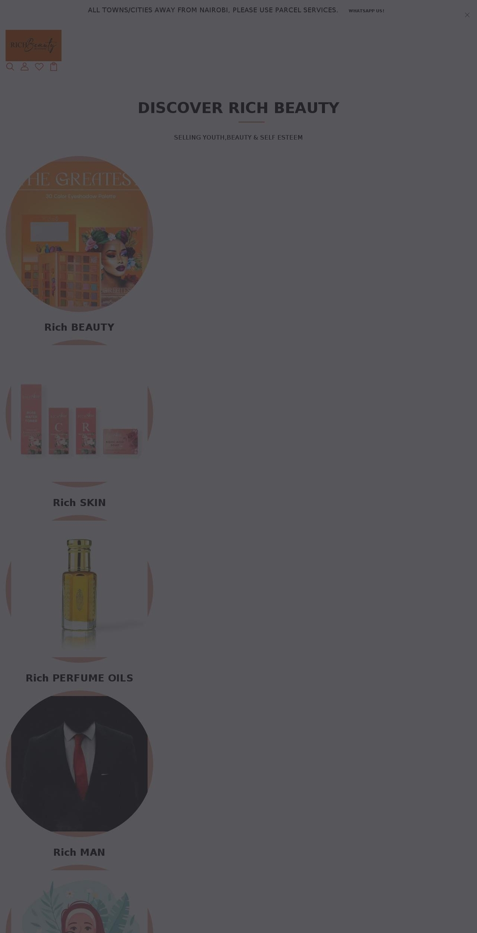 huddahstore.com shopify website screenshot