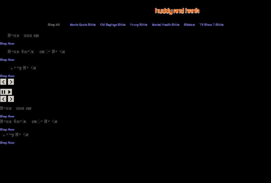 huddyandhank.com shopify website screenshot