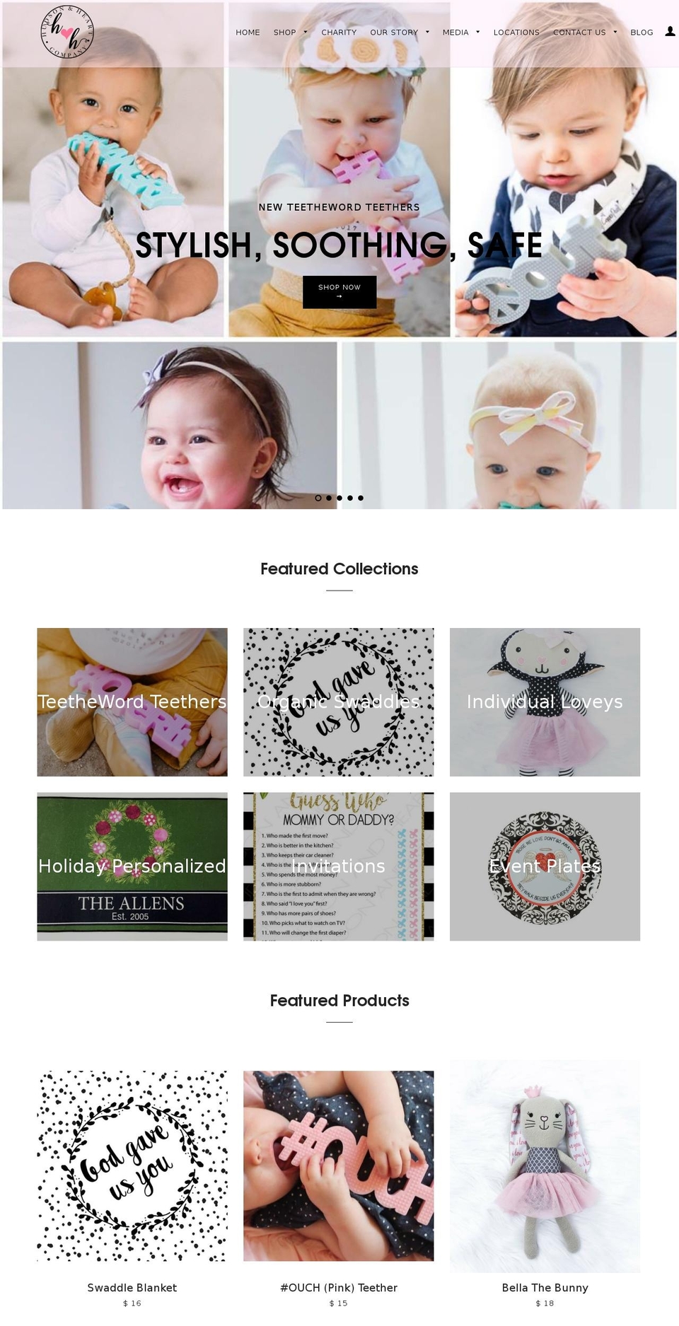 hudsonandheart.com — Shopify storefront screenshot