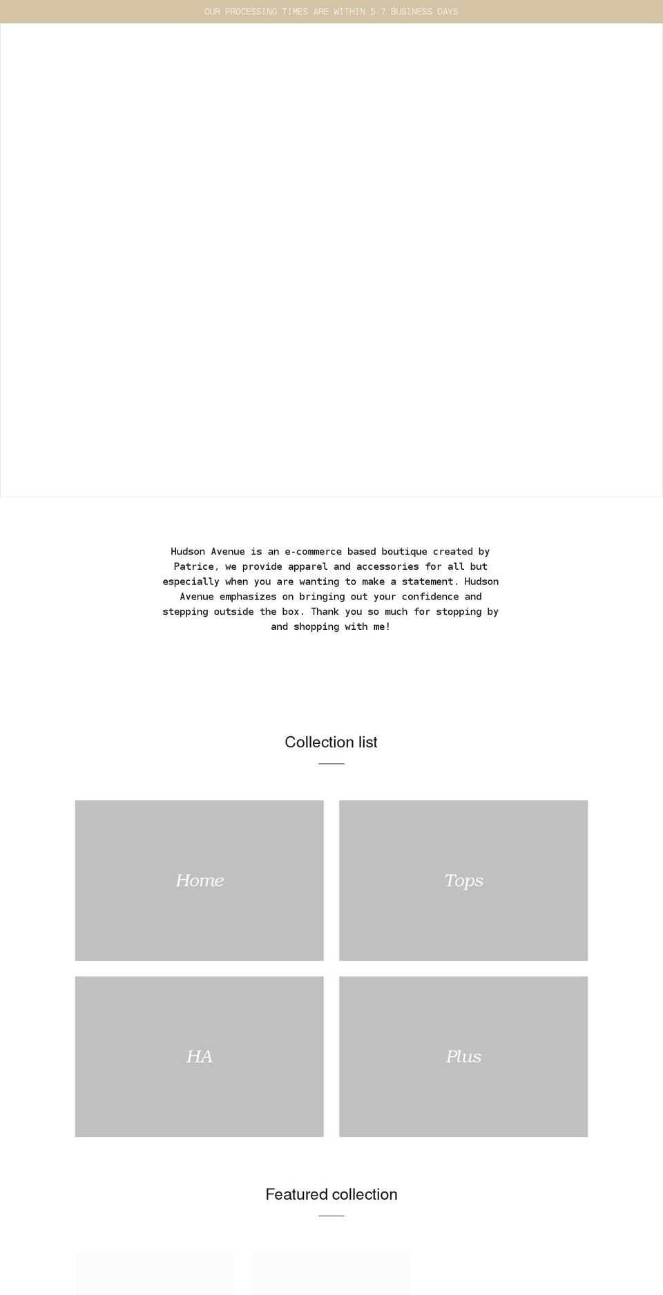 hudsonavenue.design shopify website screenshot