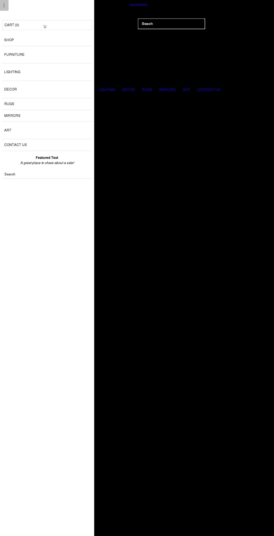 hudsonhomedecor.com shopify website screenshot