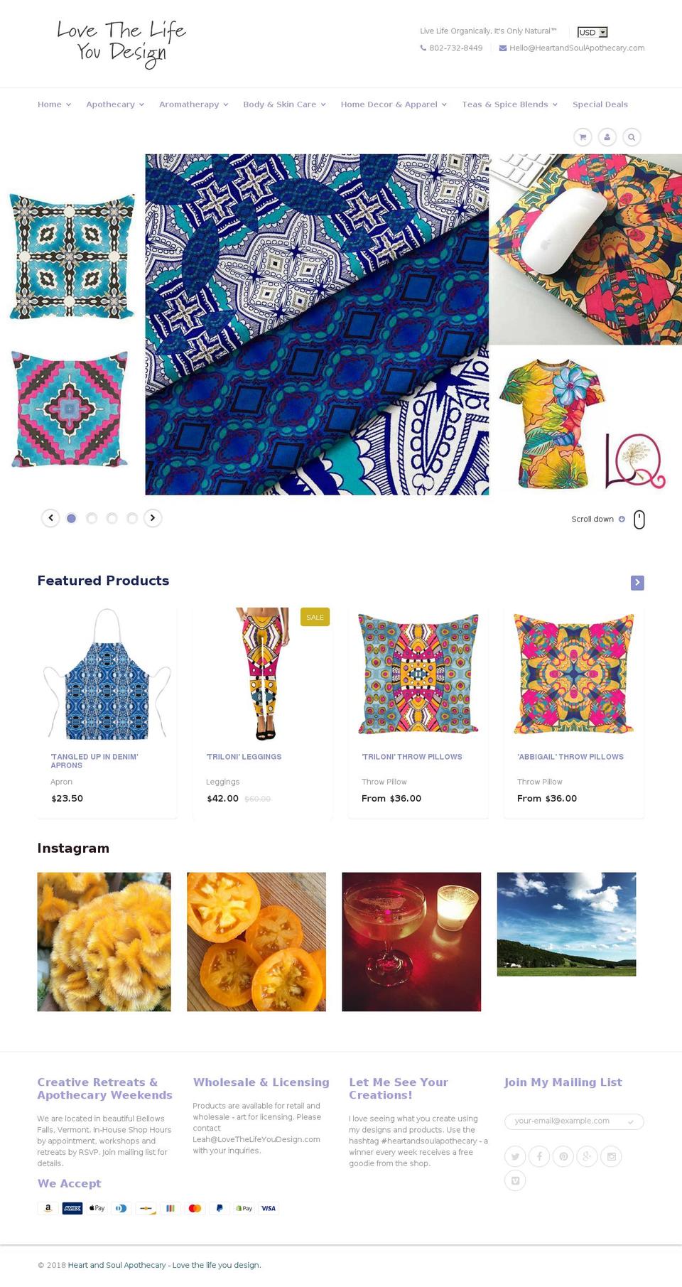hudsonvalleyorganicfood.com shopify website screenshot