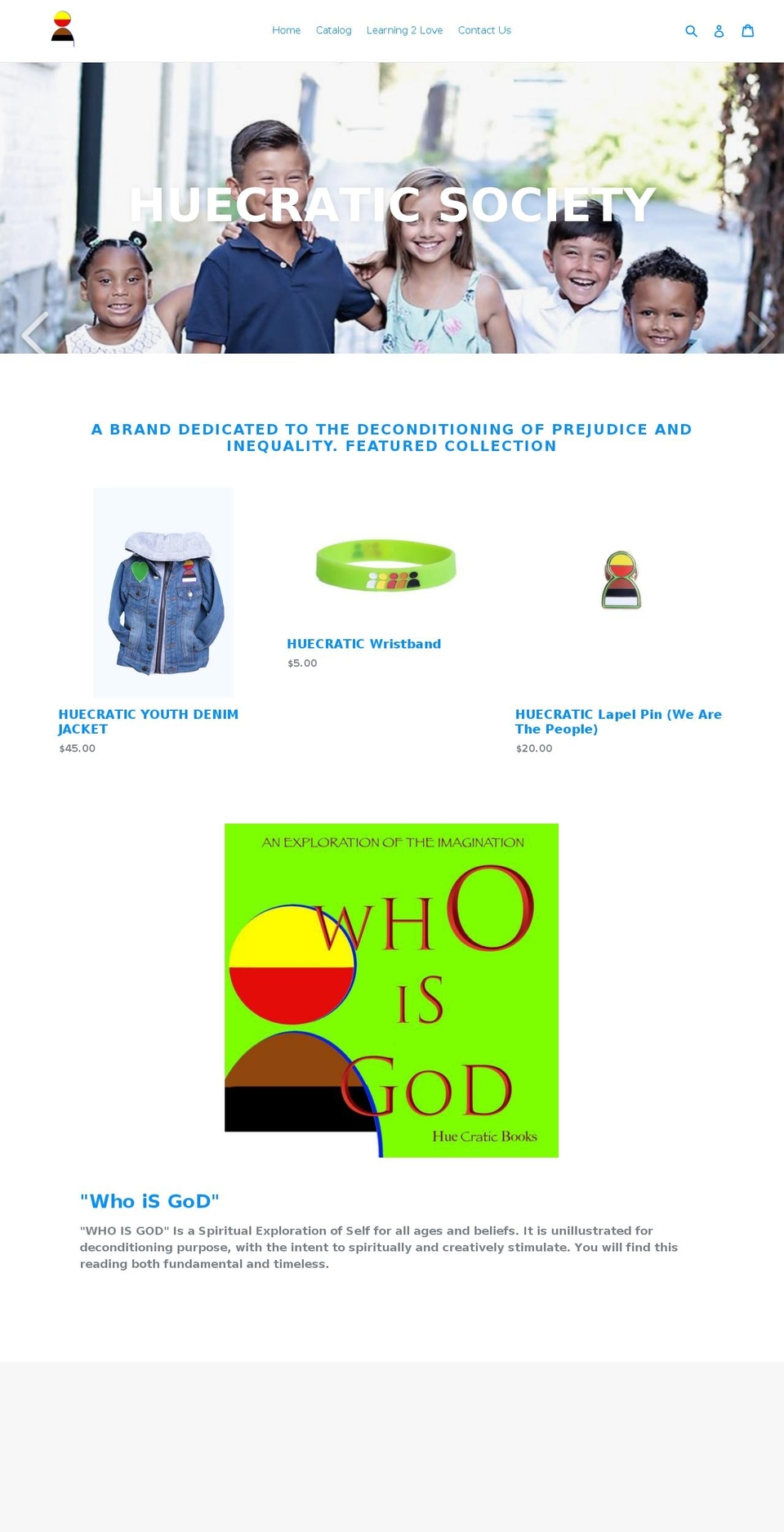 huecratic.com — Shopify storefront screenshot