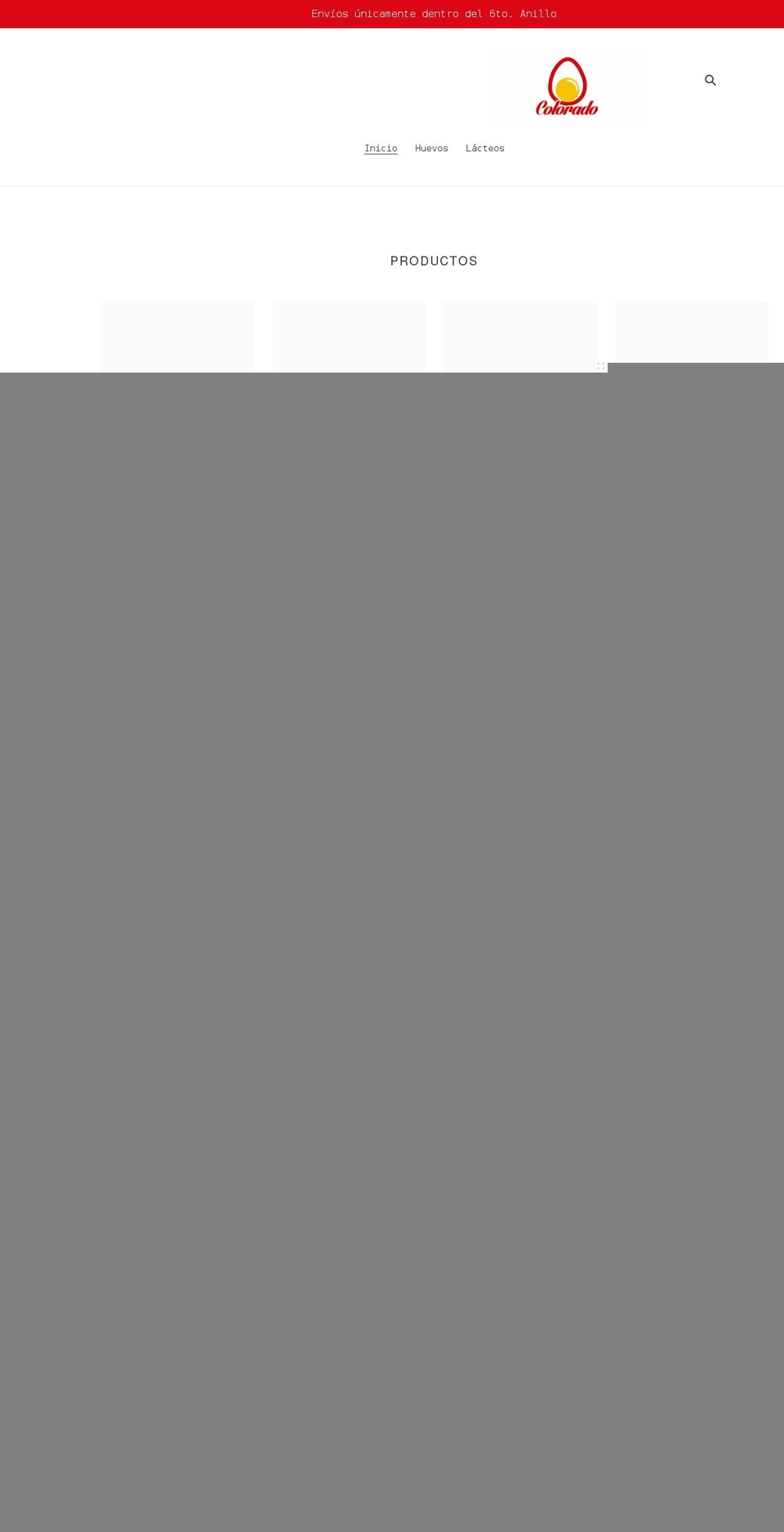 huevoscolorado.com shopify website screenshot