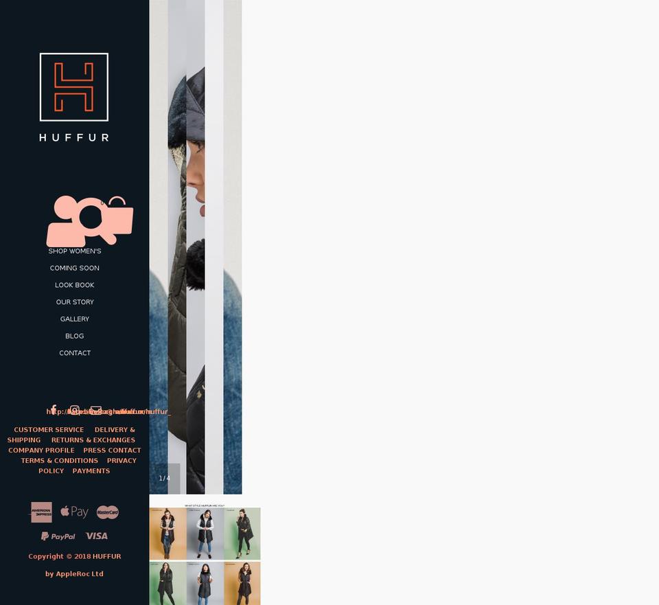 huffur.com — Shopify storefront screenshot