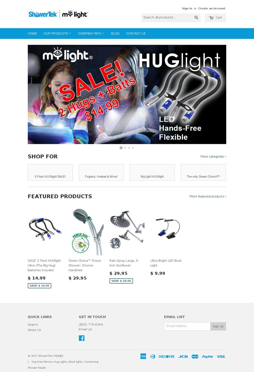 hug-light.com shopify website screenshot