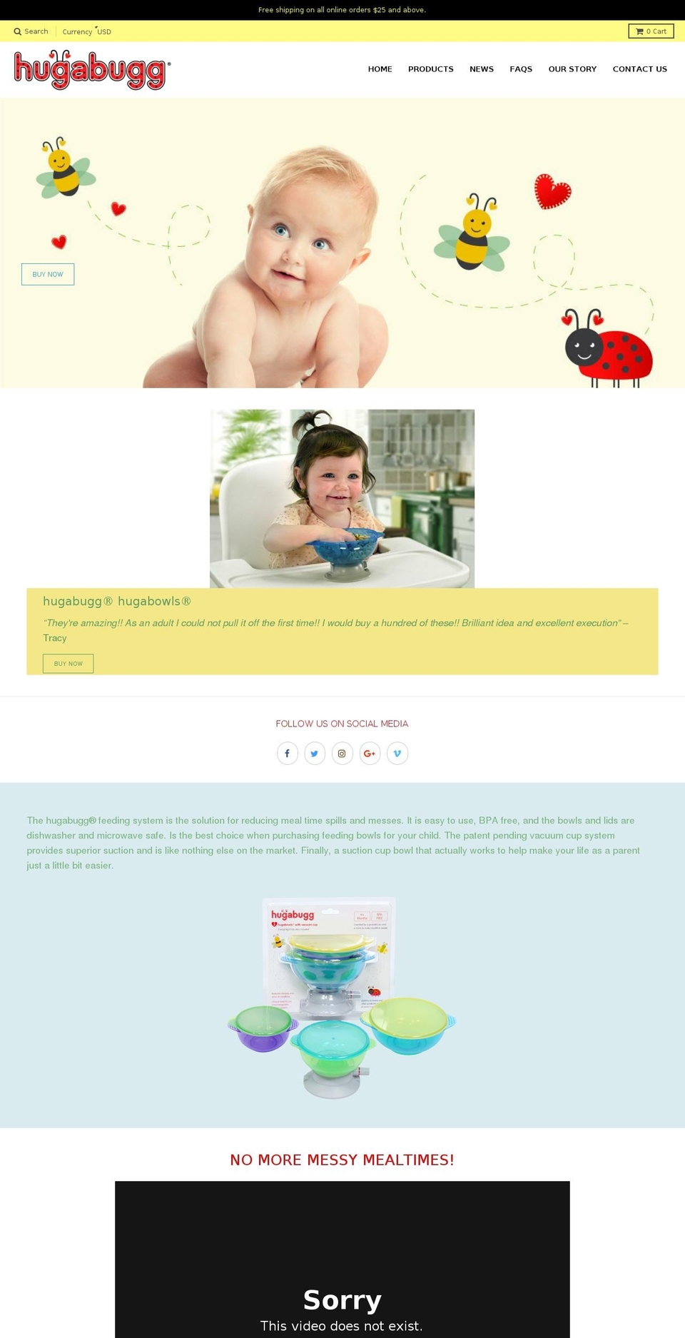 hugabugg.com shopify website screenshot