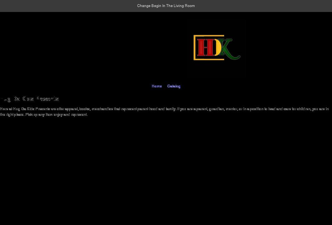 hugdakidspresents.com shopify website screenshot