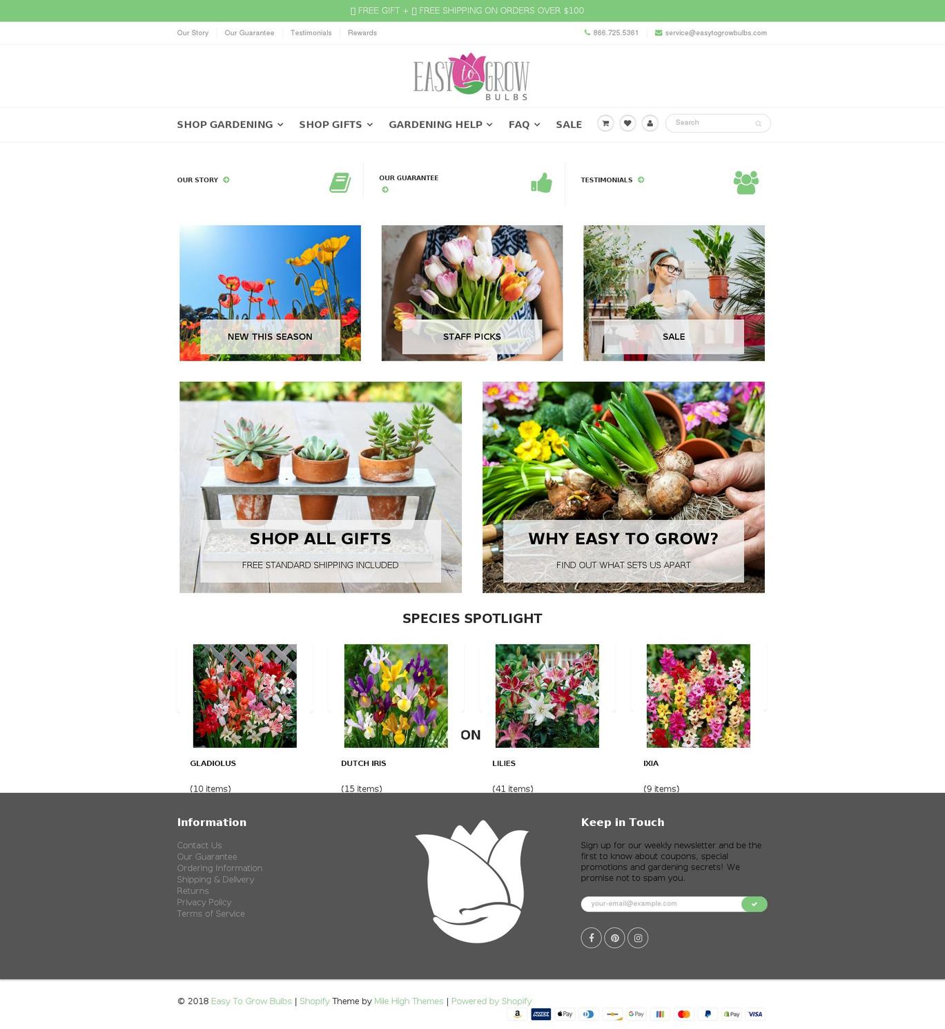 hugebulbs.com shopify website screenshot