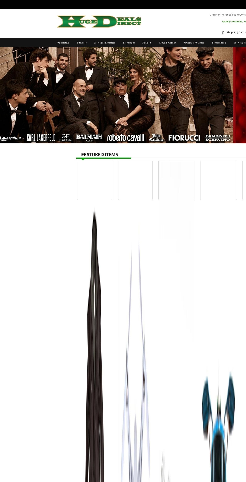 hugedealsdirect.com shopify website screenshot