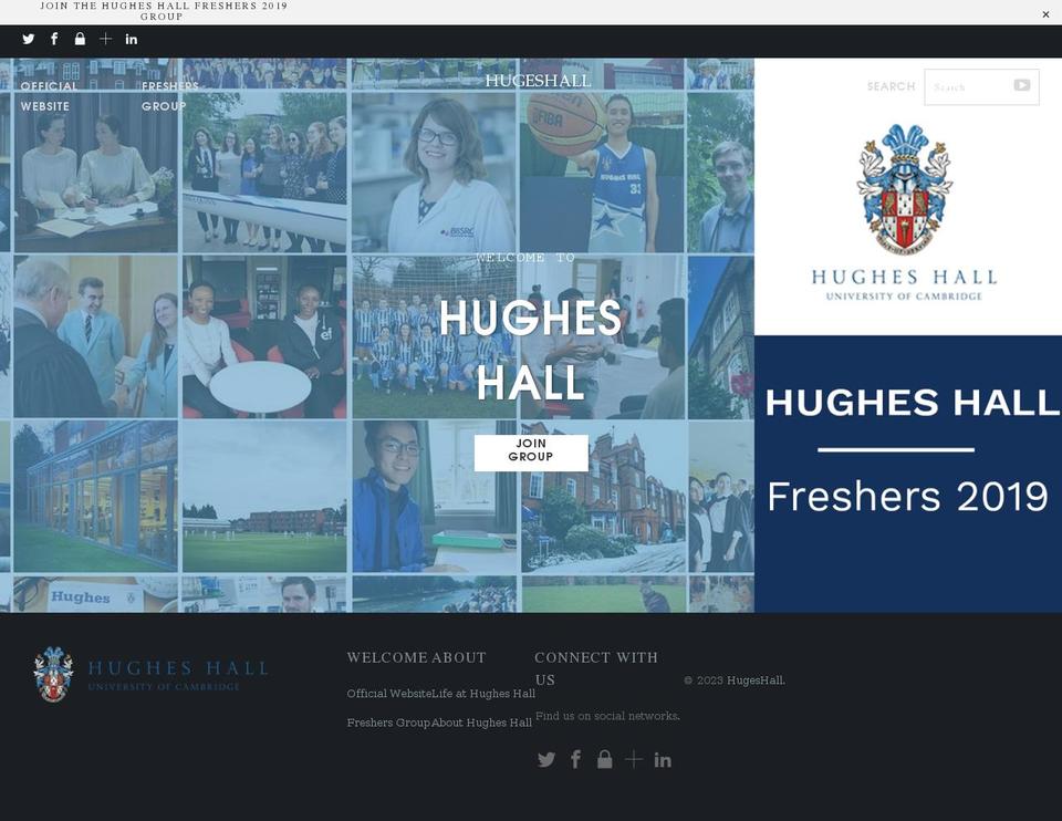hugheshall.uk shopify website screenshot