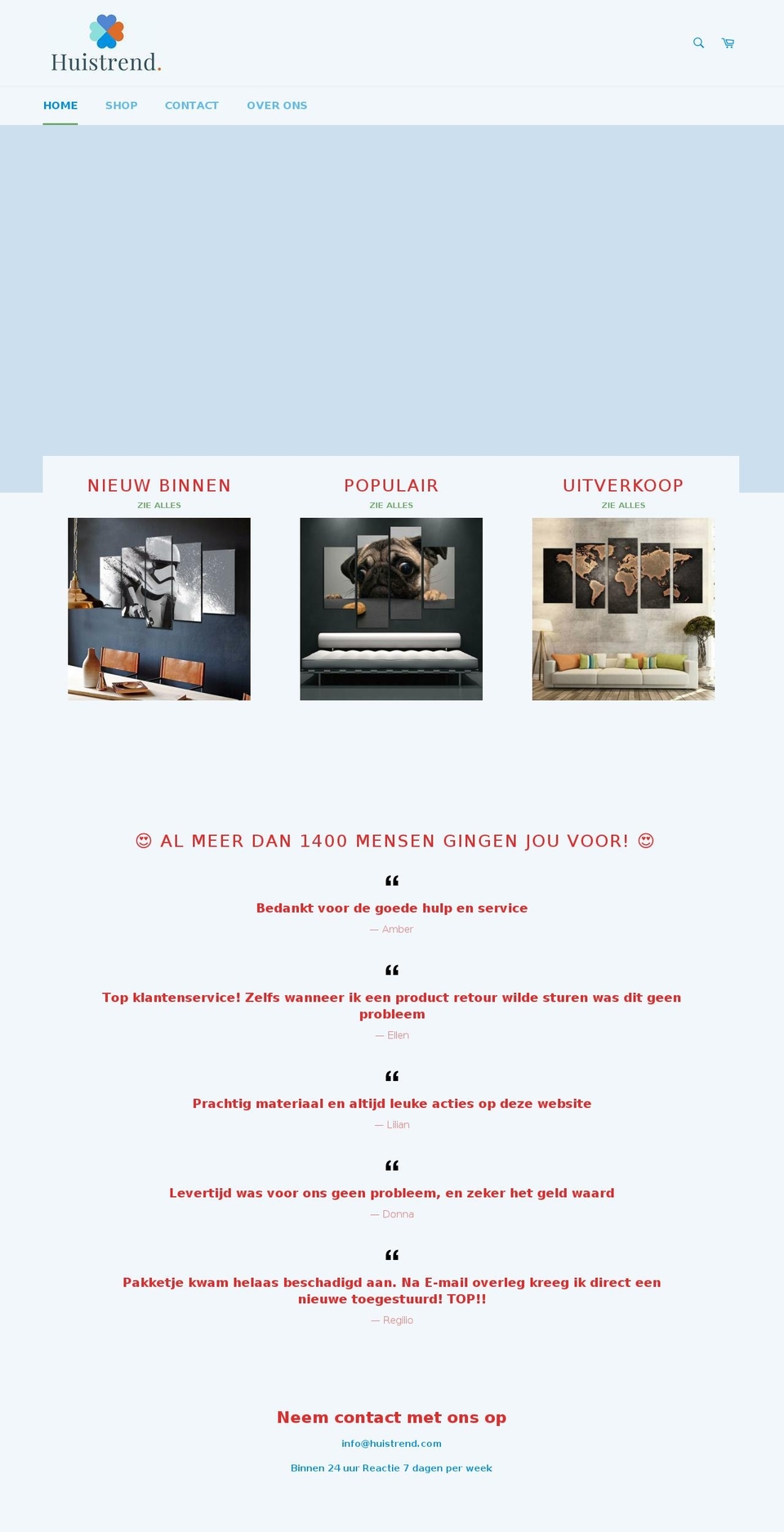 huistrend.com — Shopify storefront screenshot