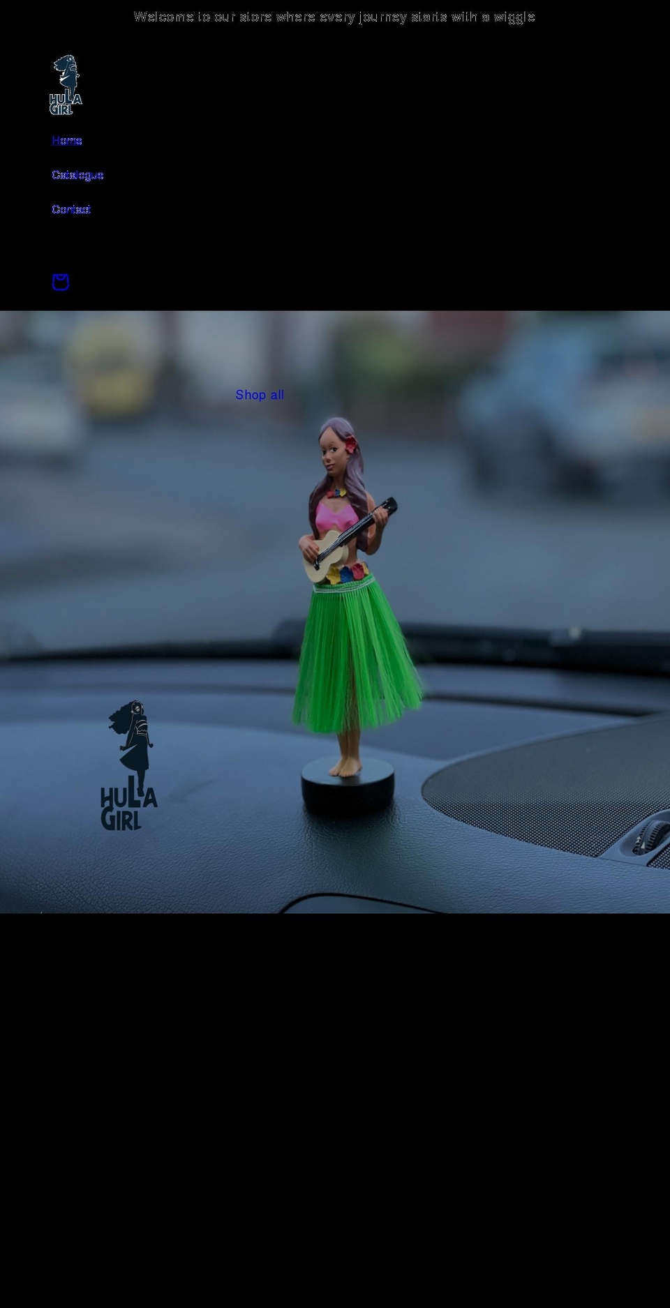 hula-girl.com shopify website screenshot
