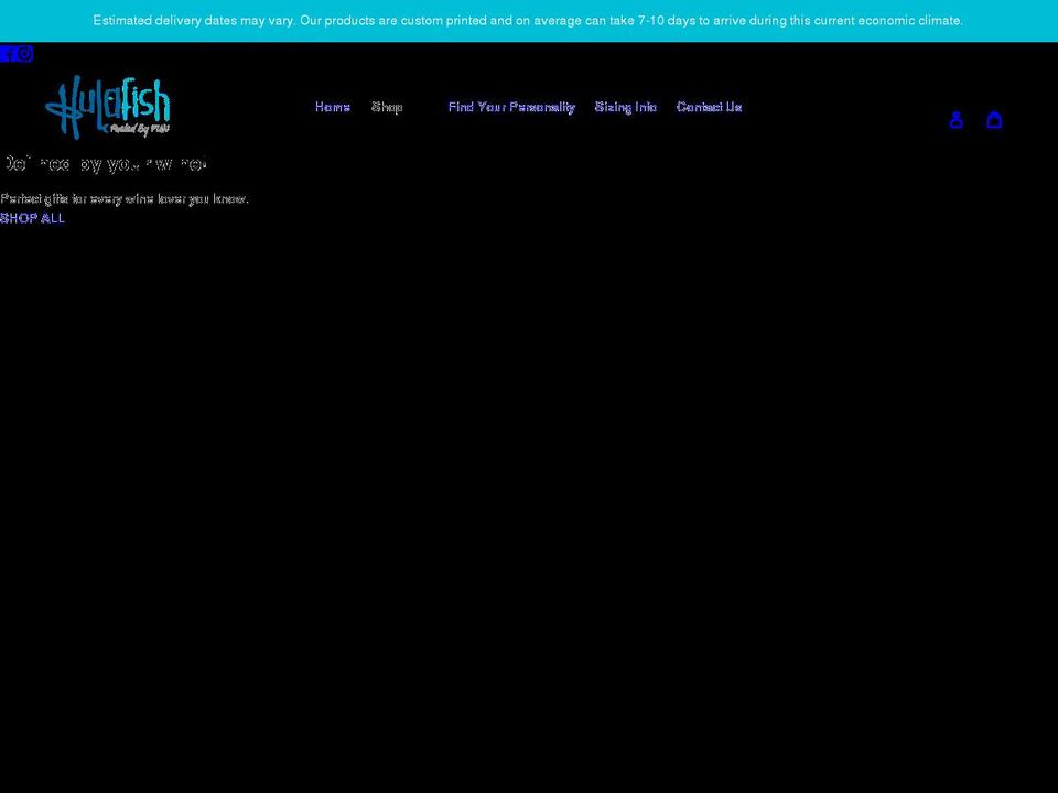 hulafish.fun shopify website screenshot