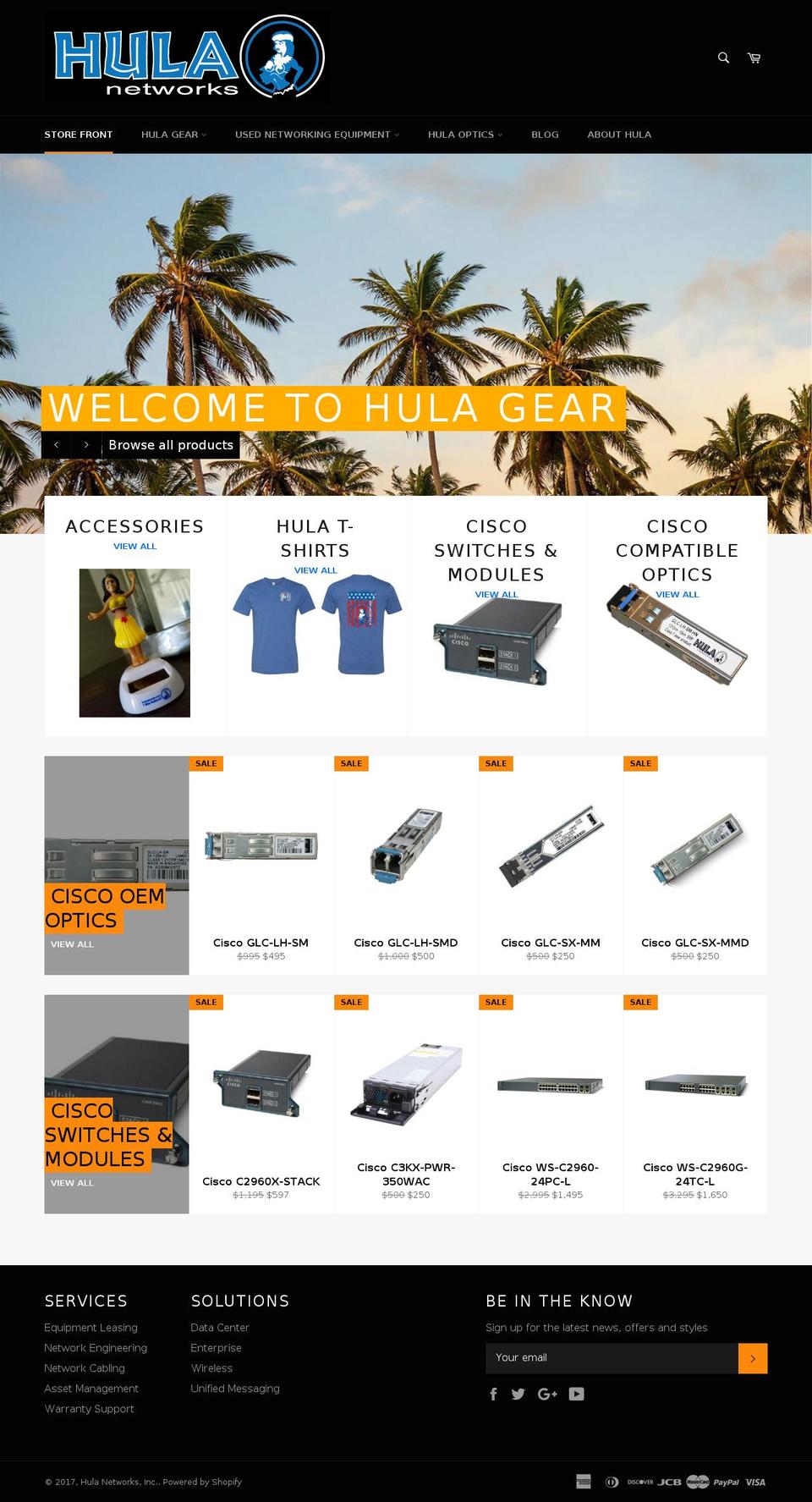 hulagear.com shopify website screenshot
