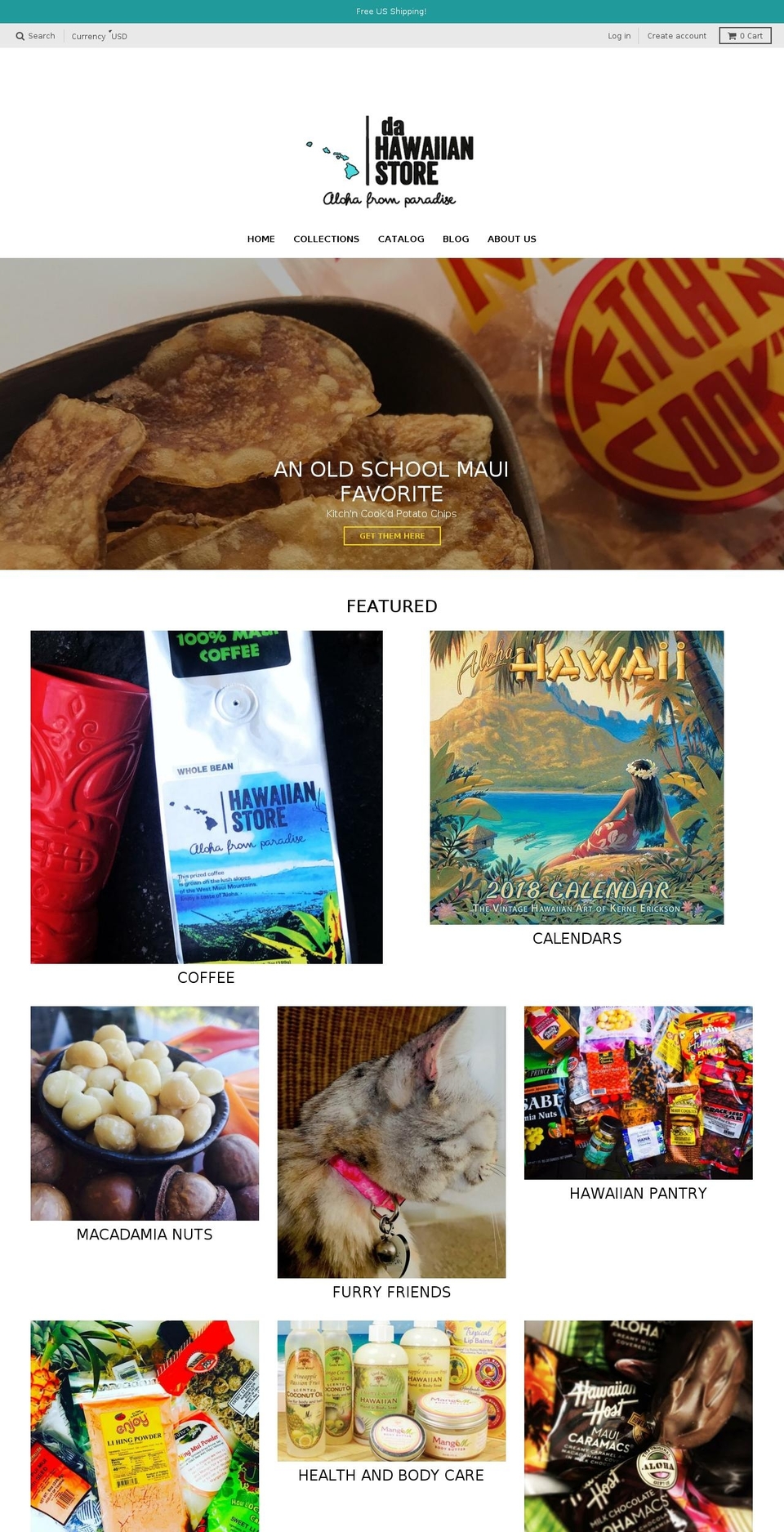 hulahiney.com — Shopify storefront screenshot