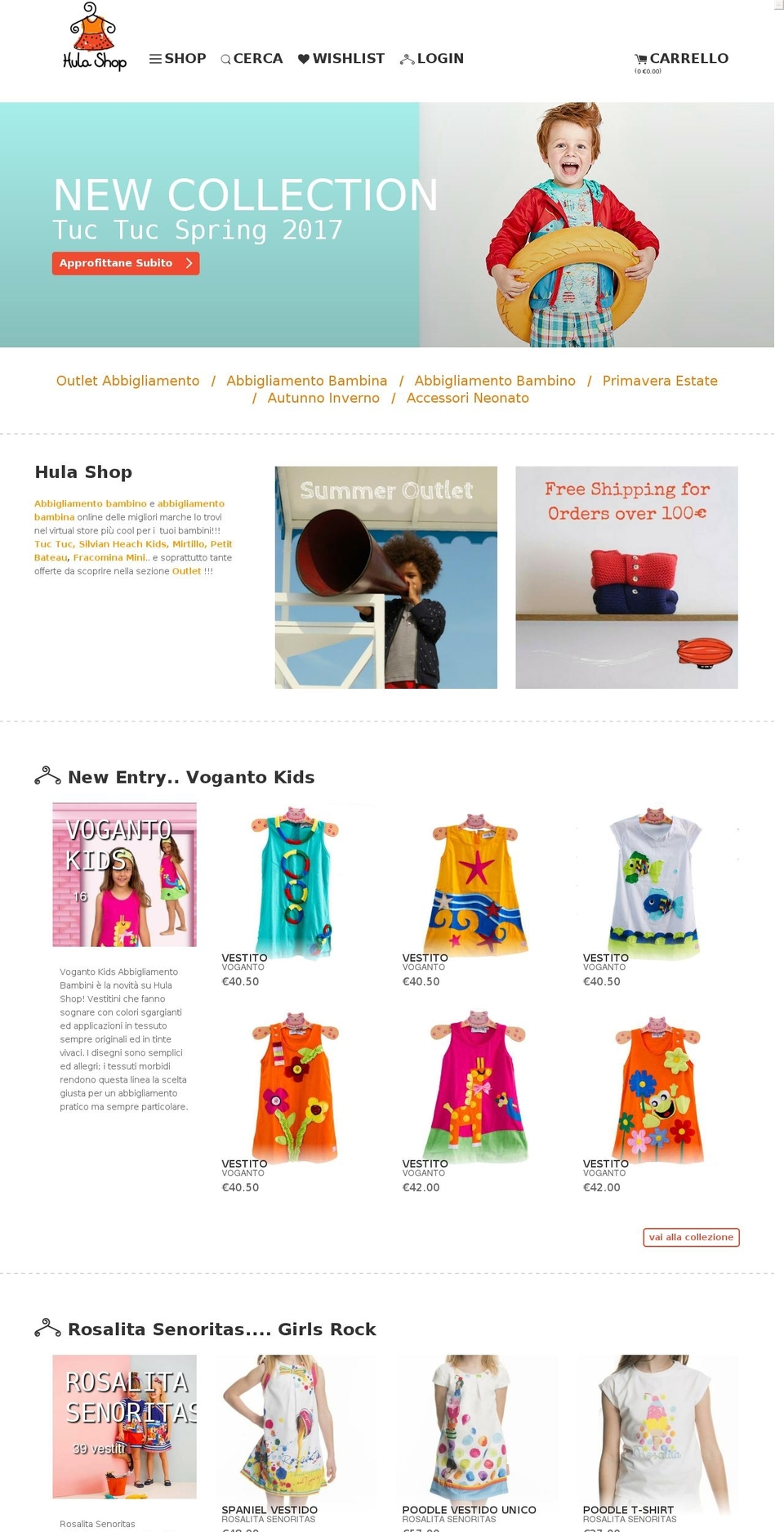 Prova Gianluca hula-theme Shopify theme site example hulashop.it