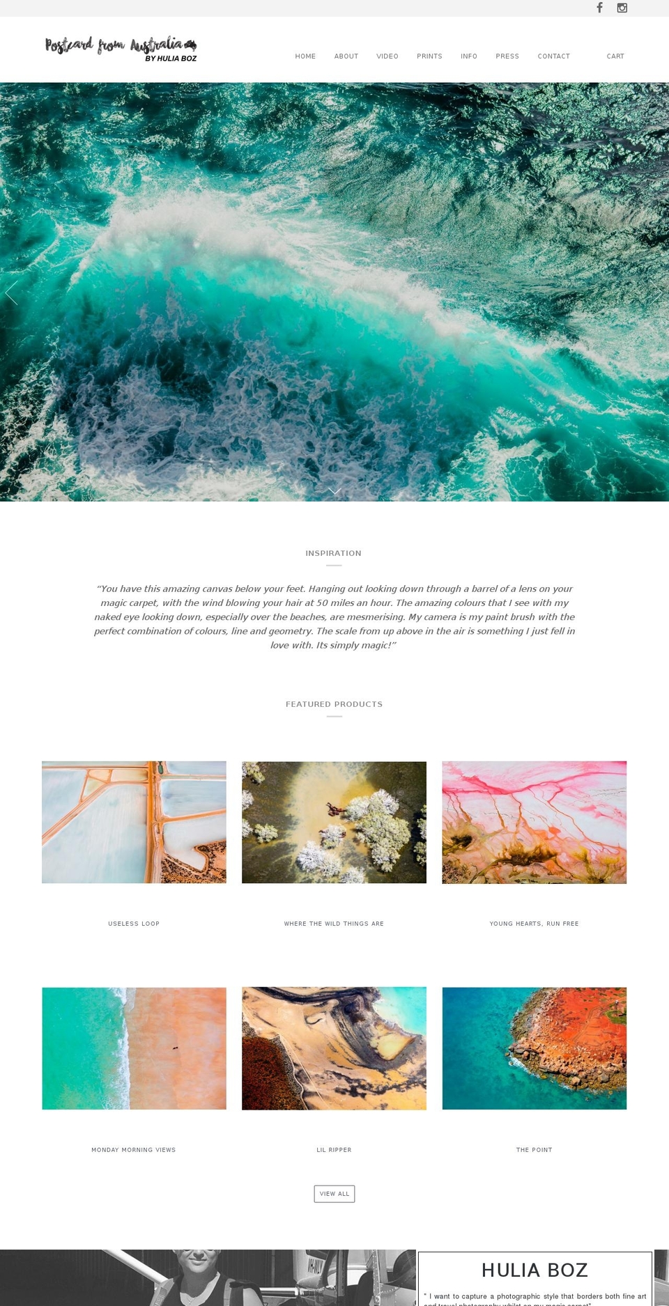 huliaboz.com — Shopify storefront screenshot