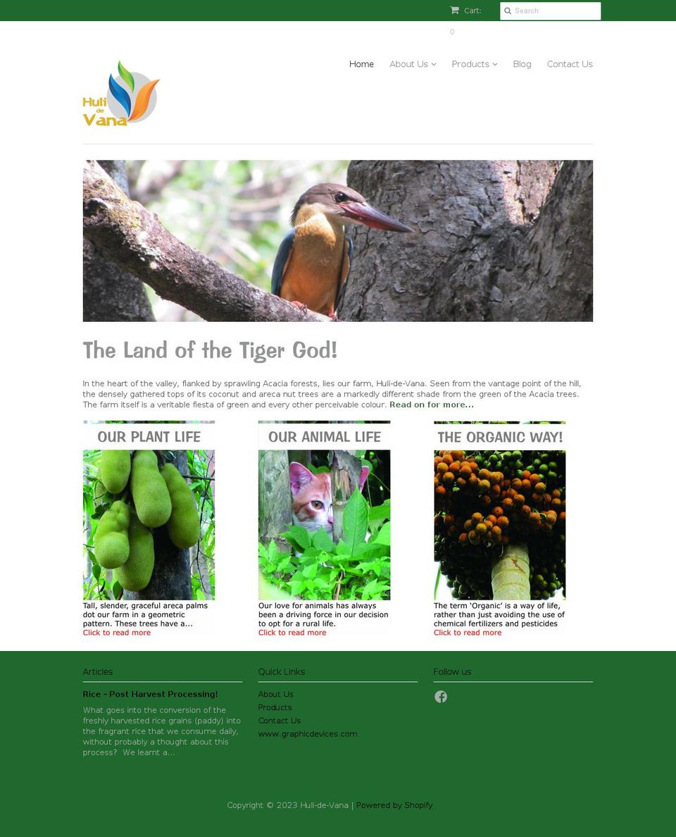 hulidevana.in shopify website screenshot