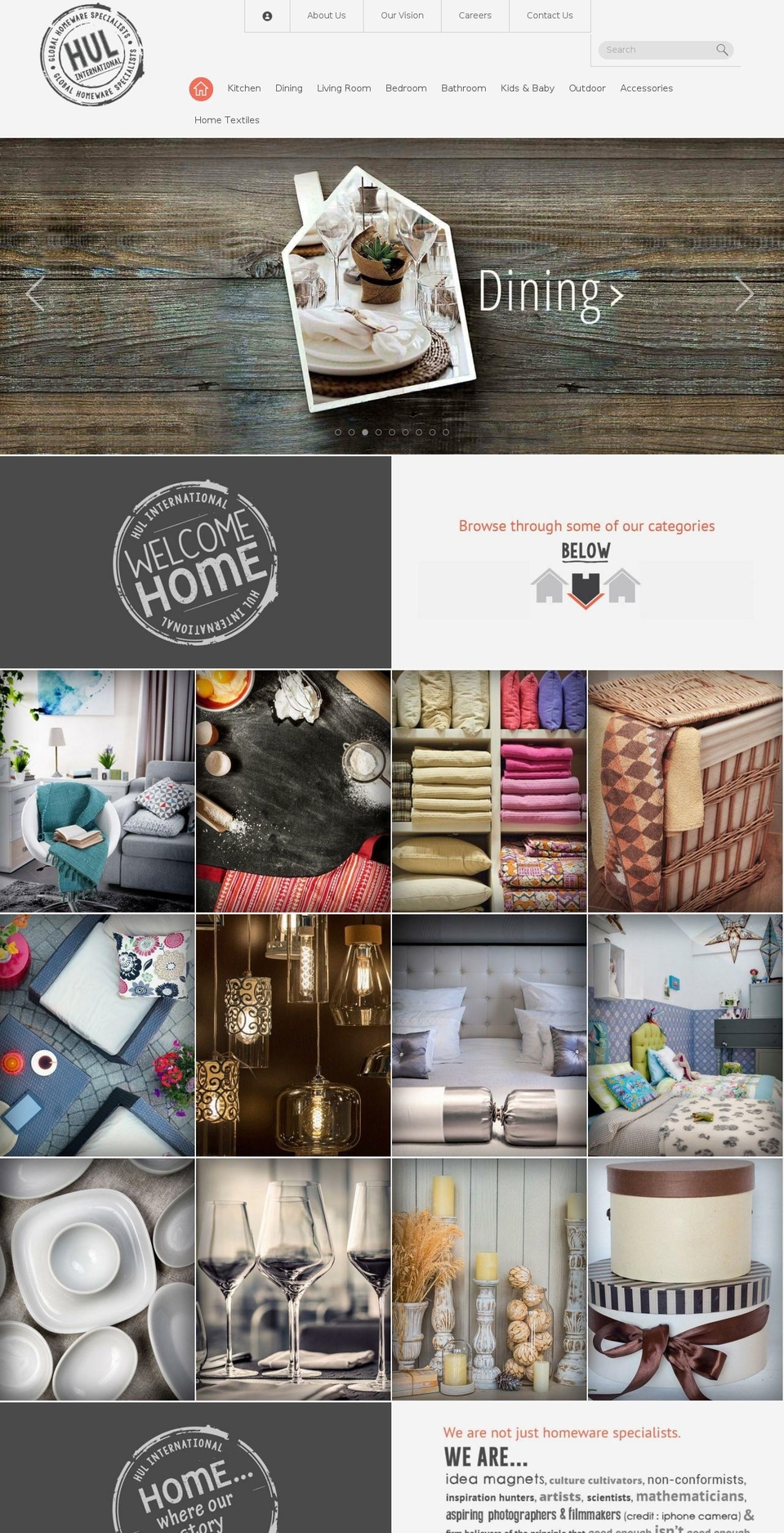 hulinternational.com — Shopify storefront screenshot