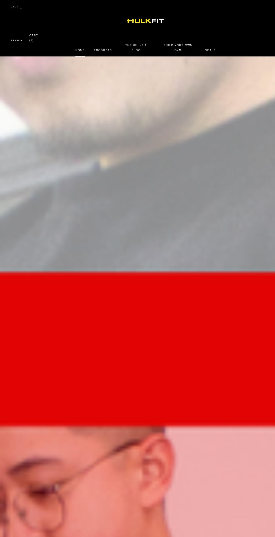 hulkfitproducts.com shopify website screenshot