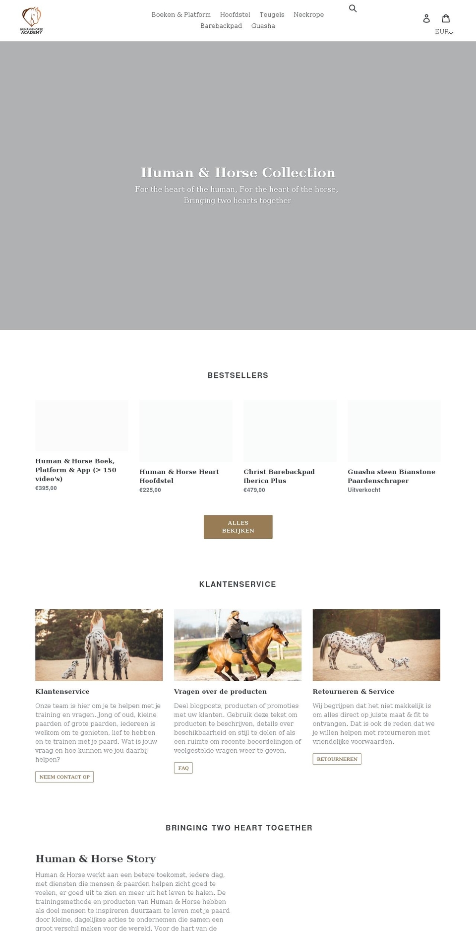 humanhorse.shop shopify website screenshot